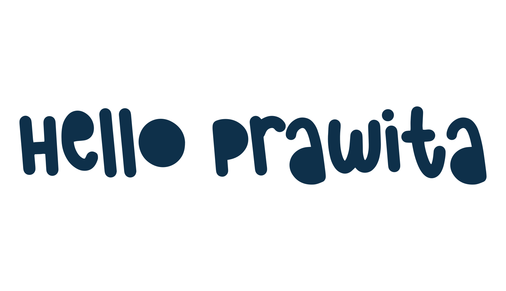 Hello Prawita, cartoon font preview