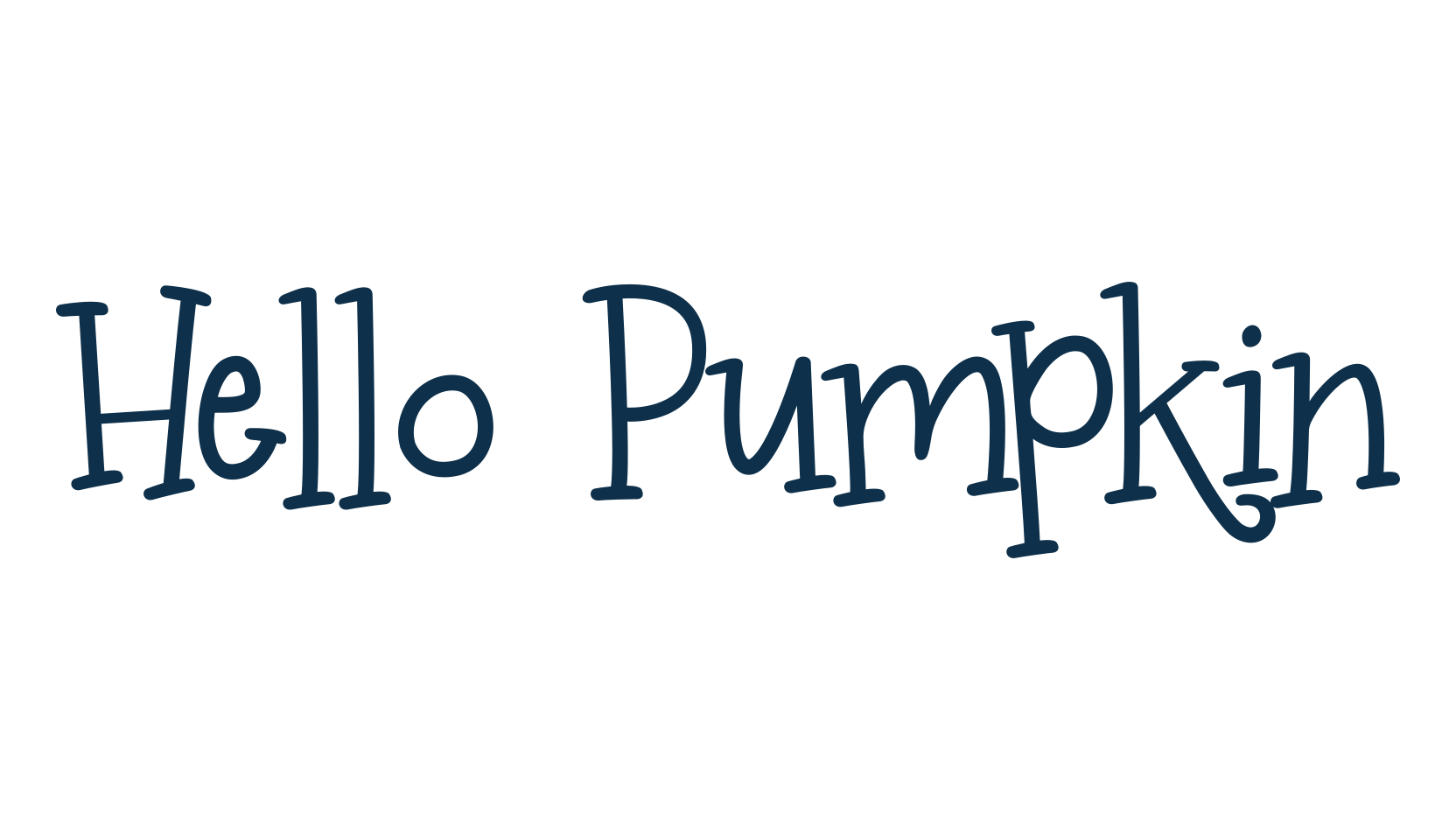Hello Pumpkin, fancy decorative font preview