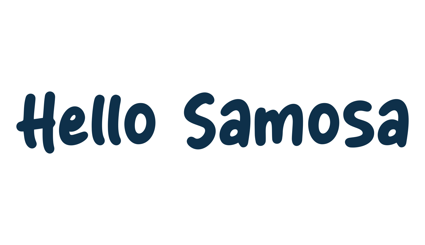 Hello Samosa, cartoon font preview