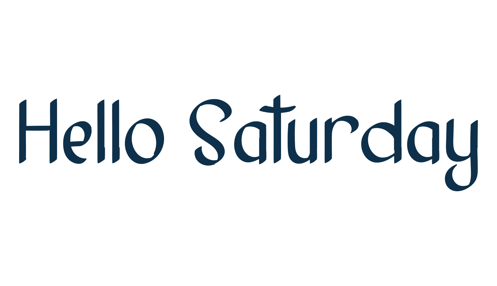 Hello Saturday, fancy decorative font preview