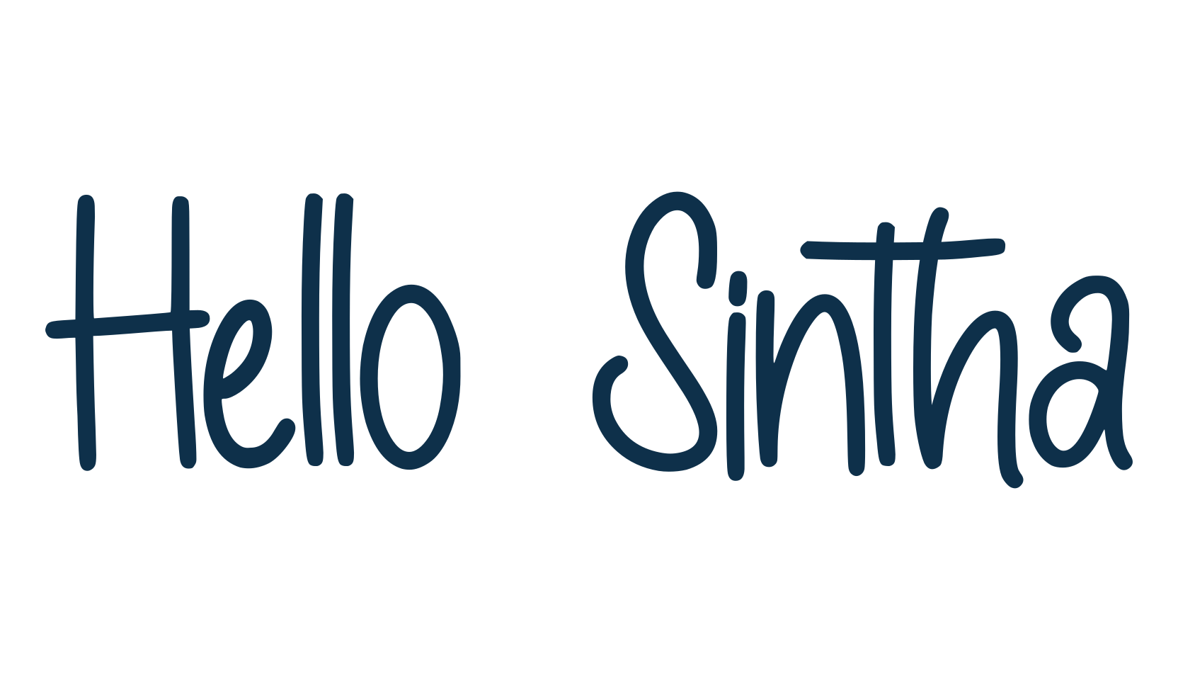 Hello Sintha, script handwritten fancy decorative calligraphy font preview