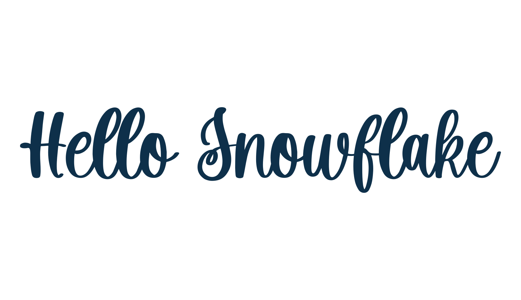 Hello Snowflake, fancy decorative font preview