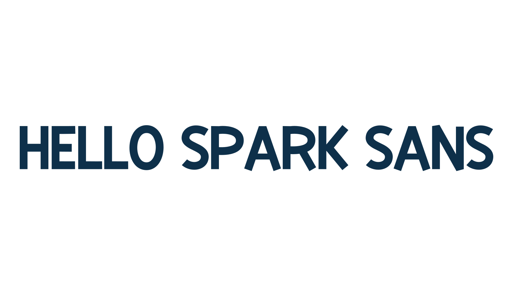 Hello Spark Sans, cartoon font preview
