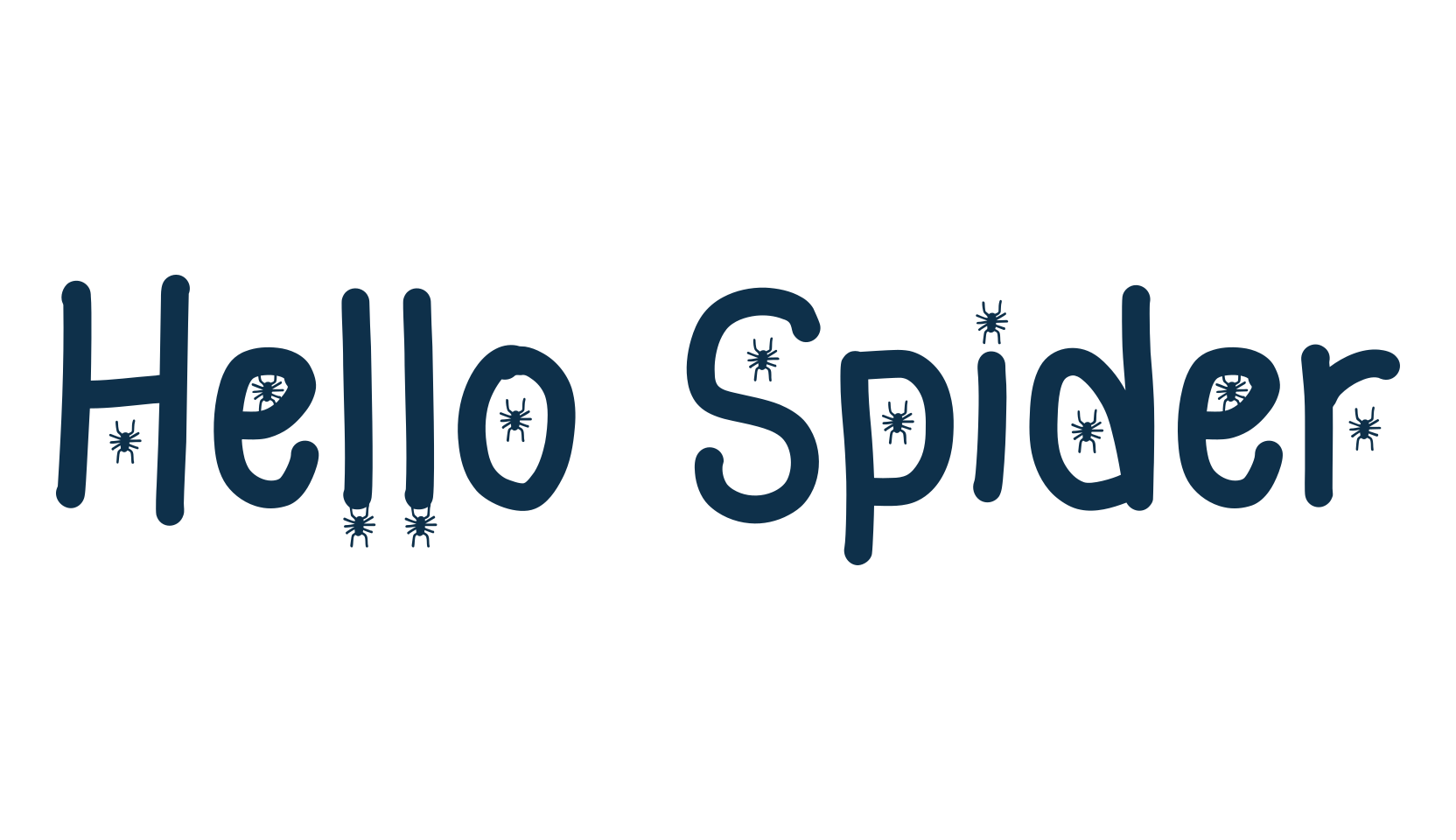 Hello Spider (hello-spider-2), display market font preview