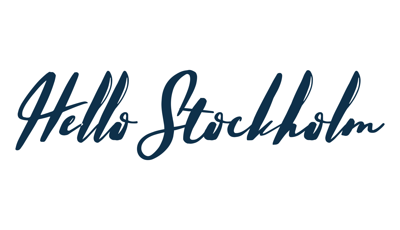 Hello Stockholm, script brush fancy decorative calligraphy font preview