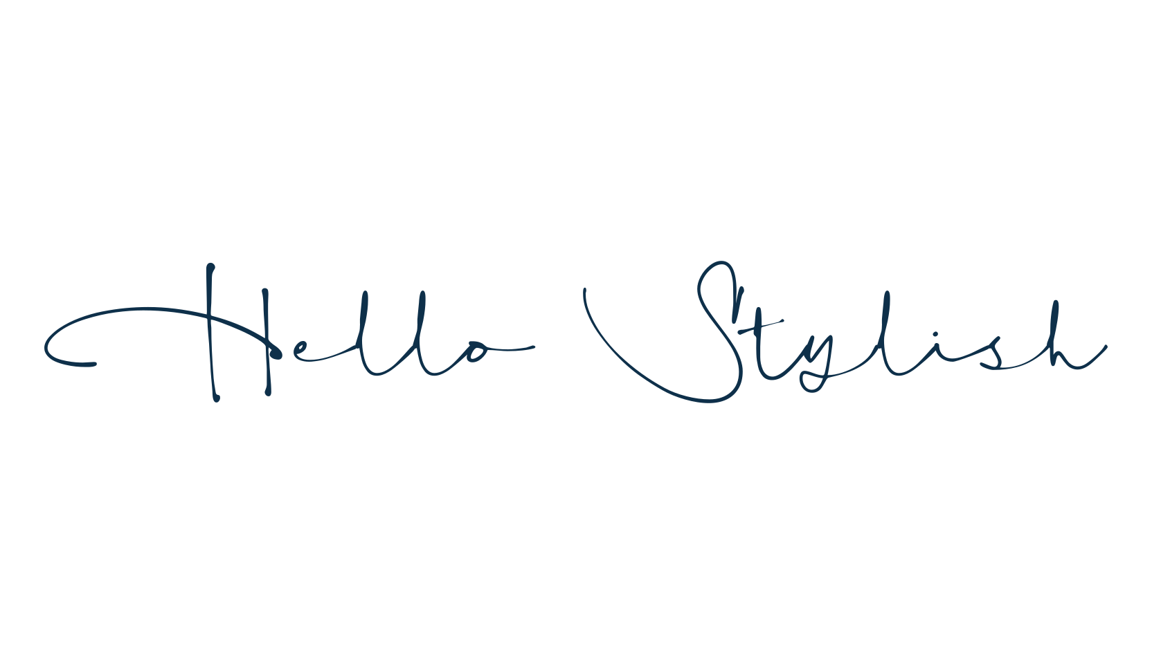 Hello Stylish, handwriting font preview