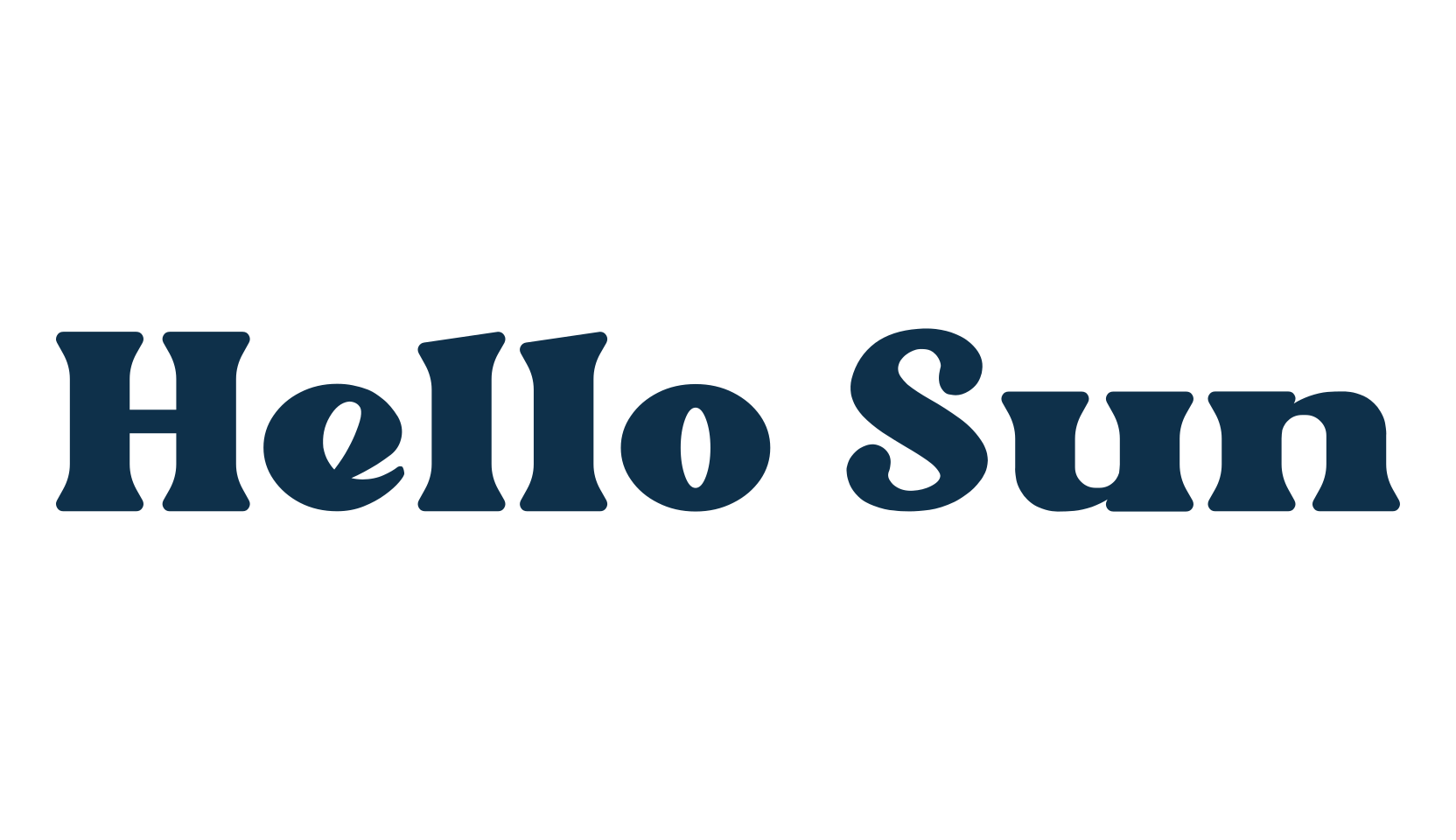 Hello Sun, basic serif font preview