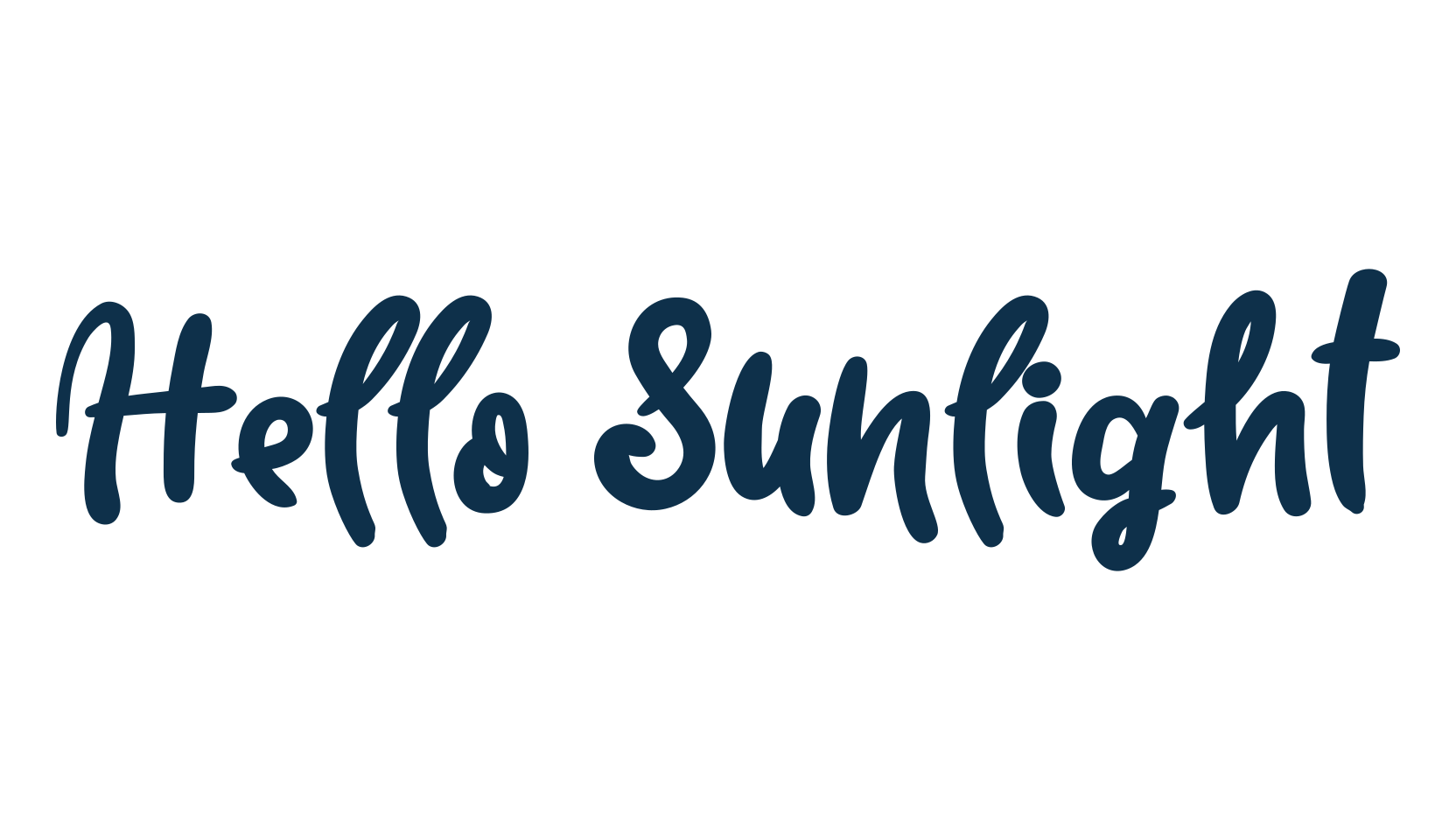 Hello Sunlight, display market font preview