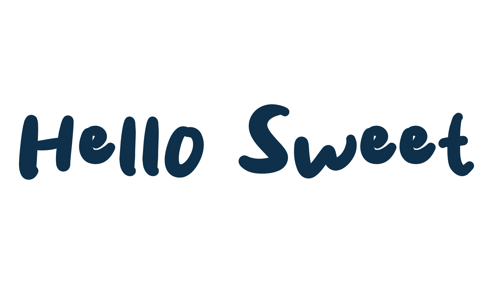 Hello Sweet, script handwritten fancy decorative calligraphy font preview