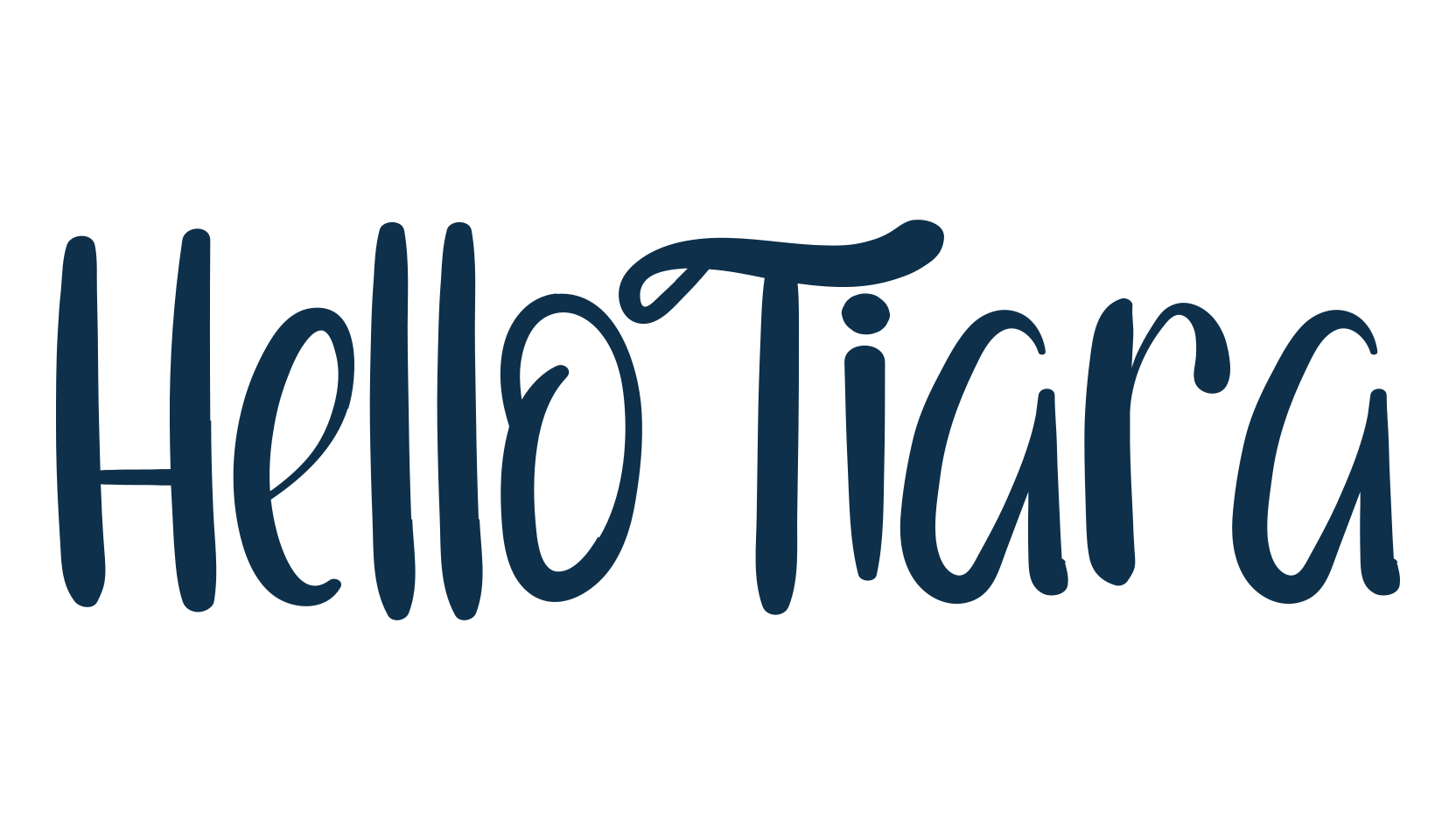 Hello Tiara, display market font preview