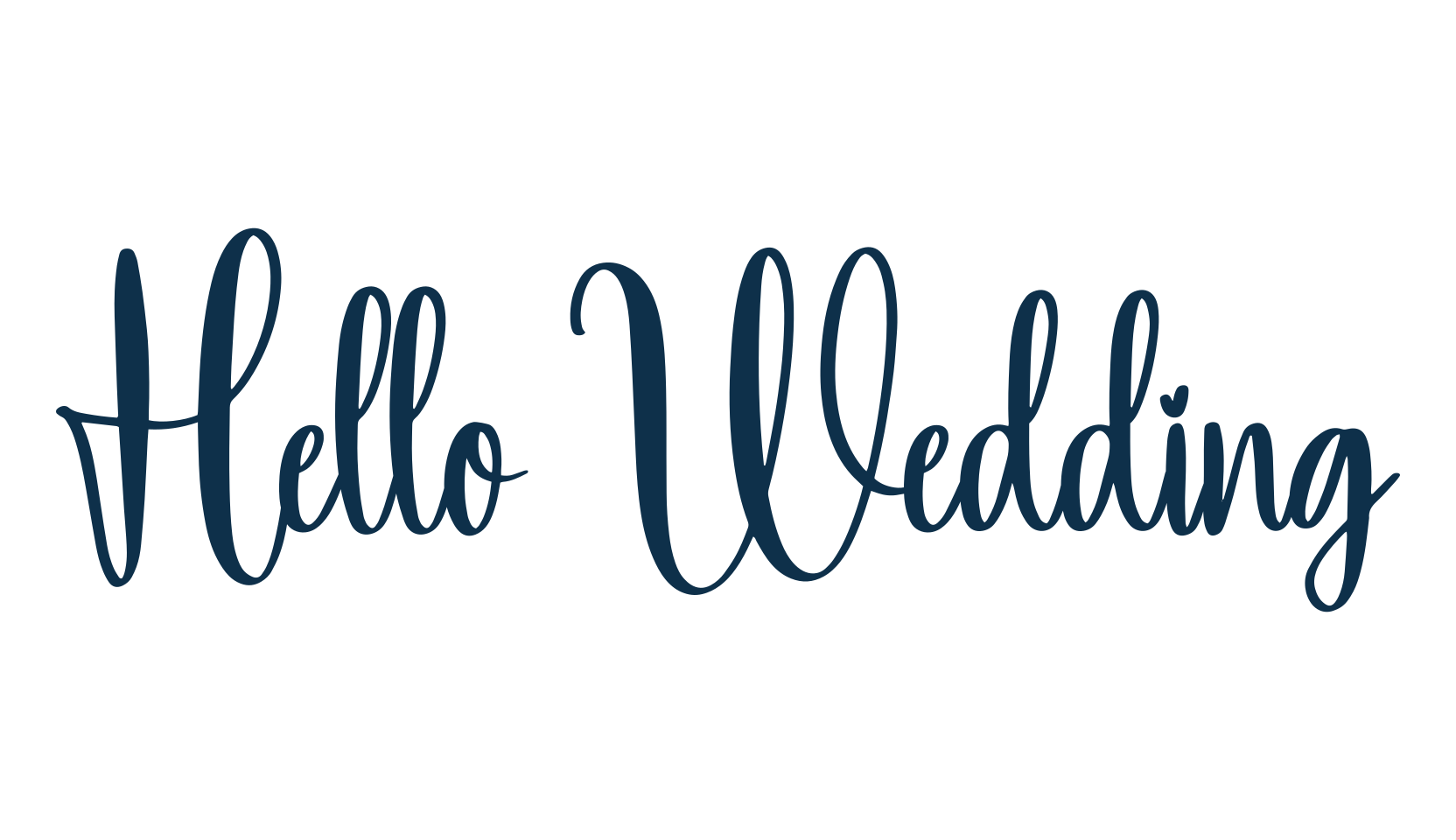 Hello Wedding, fancy various decorative script calligraphy font preview