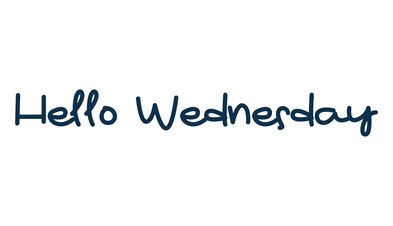 Hello Wednesday, script handwritten fancy decorative calligraphy font preview