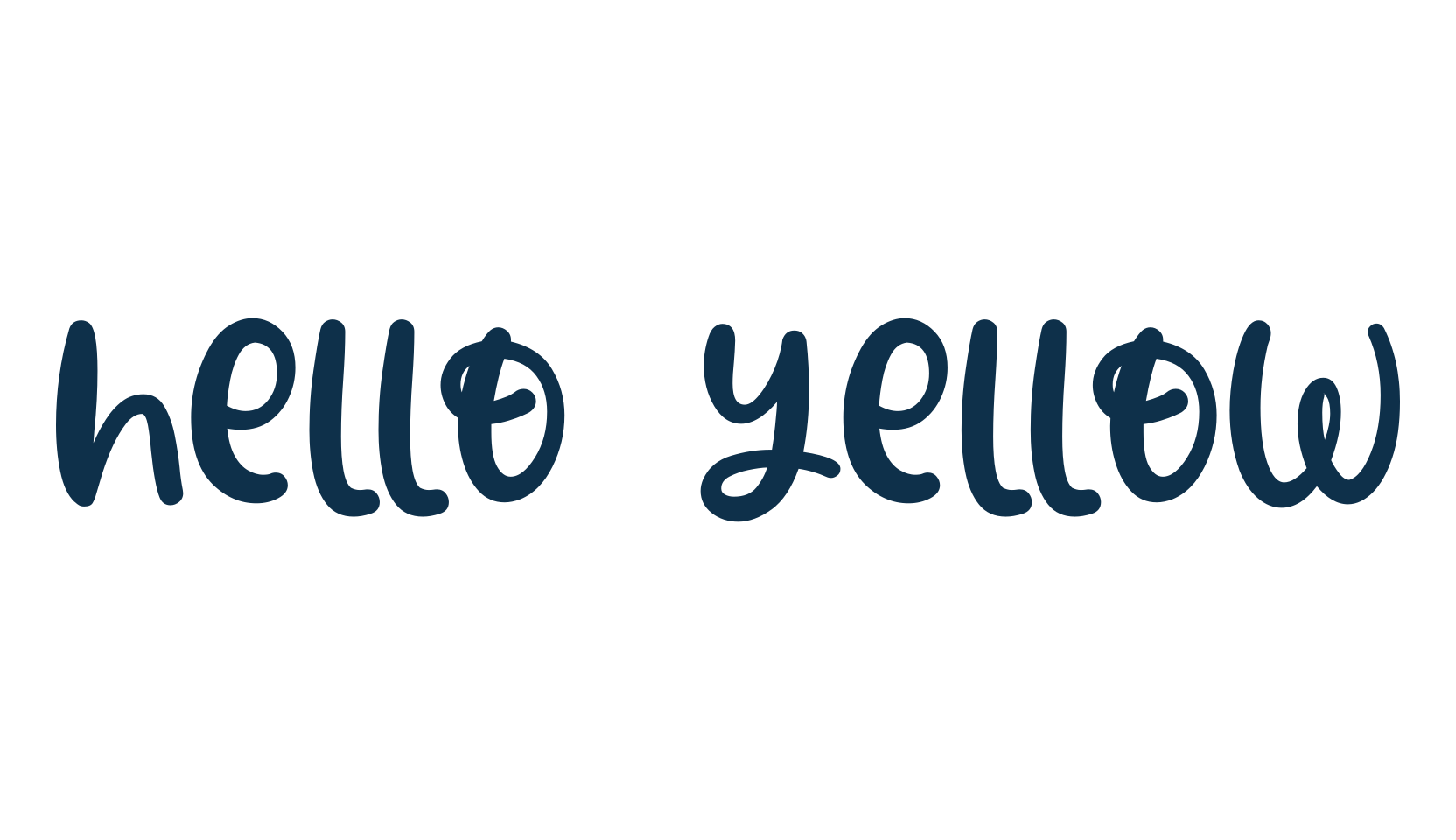 Hello Yellow, display market font preview