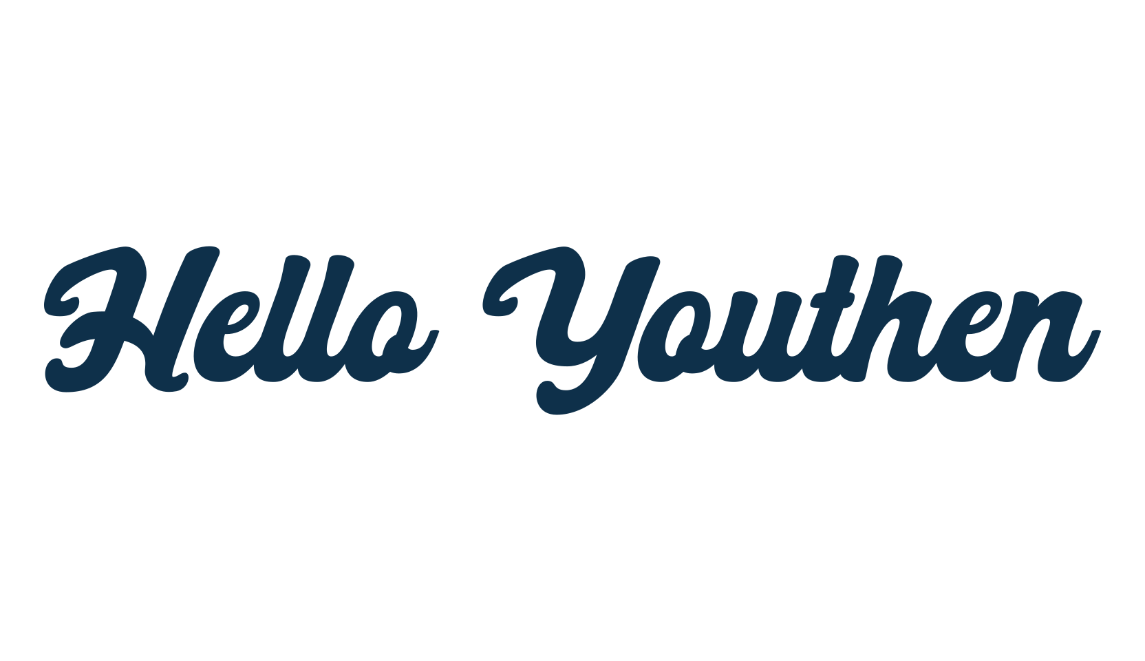 Hello Youthen, old school font preview