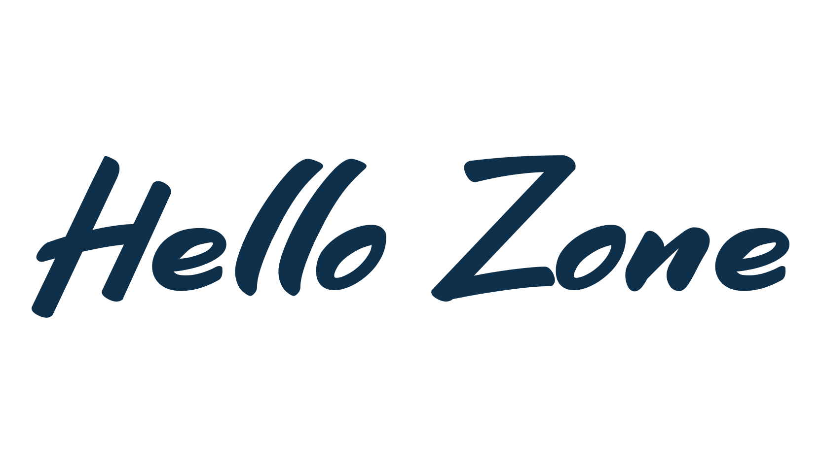 Hello Zone, handwriting font preview