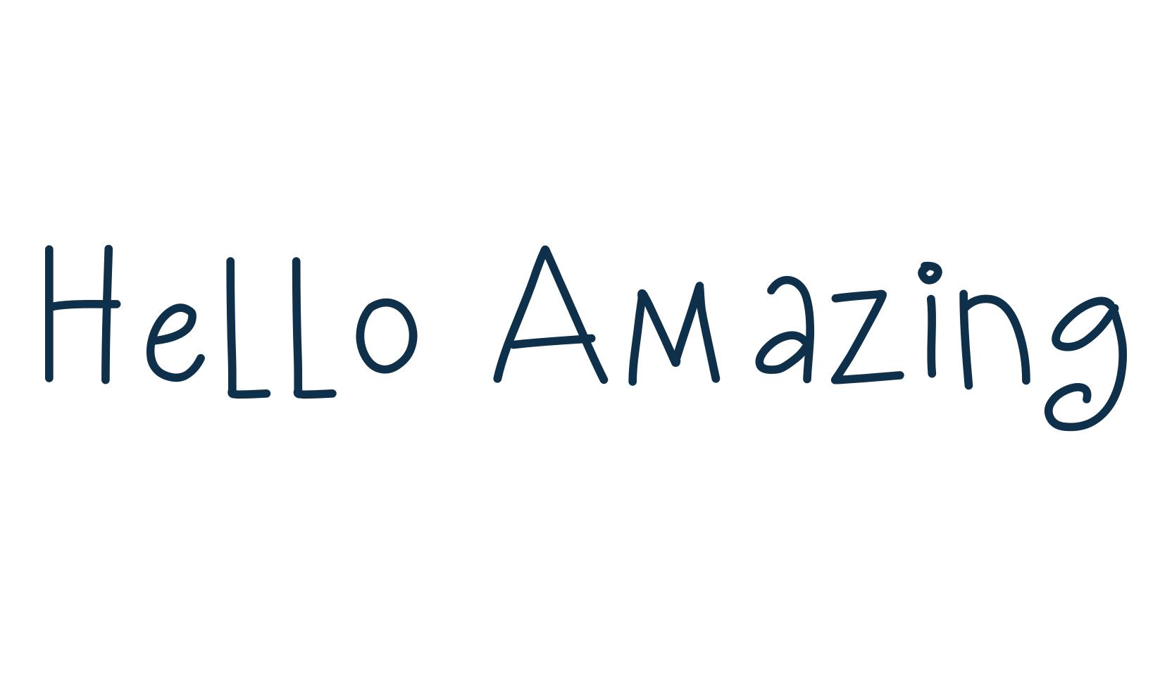Hello Amazing, display market font preview