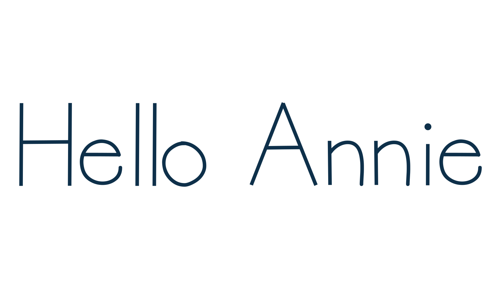 Hello Annie, various font preview