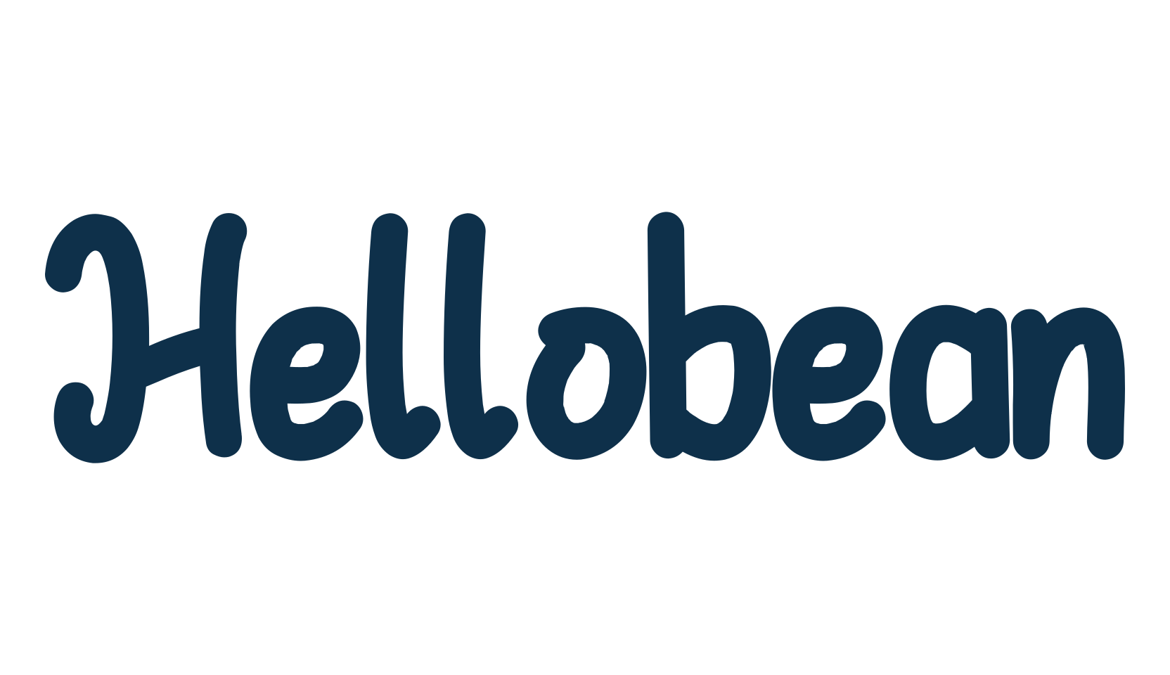 Hellobean, handwriting font preview