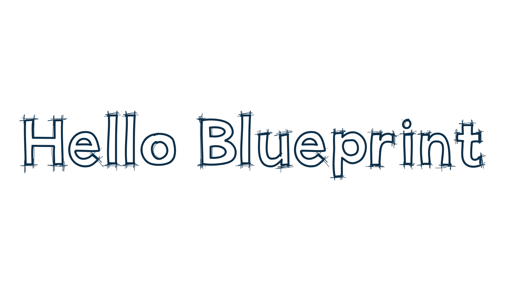 Hello Blueprint, fancy various decorative font preview