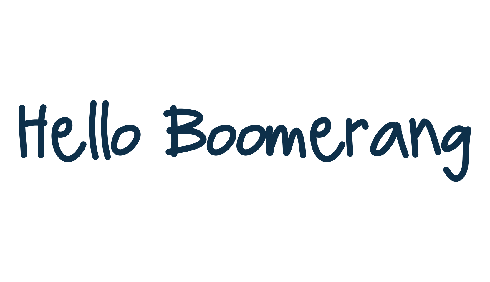 Hello Boomerang, script handwritten fancy decorative calligraphy font preview