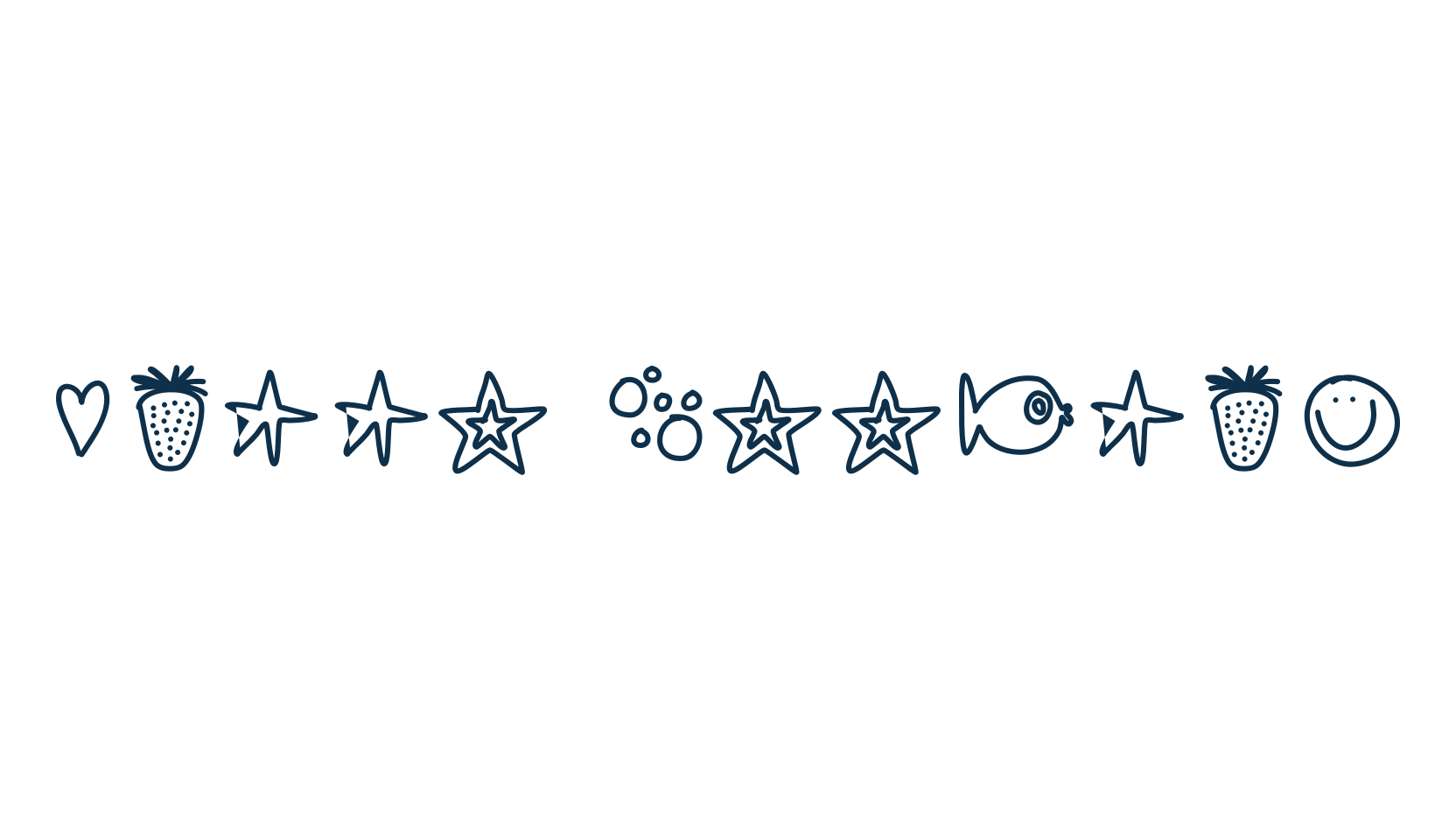 Hello Doodles, fancy decorative font preview