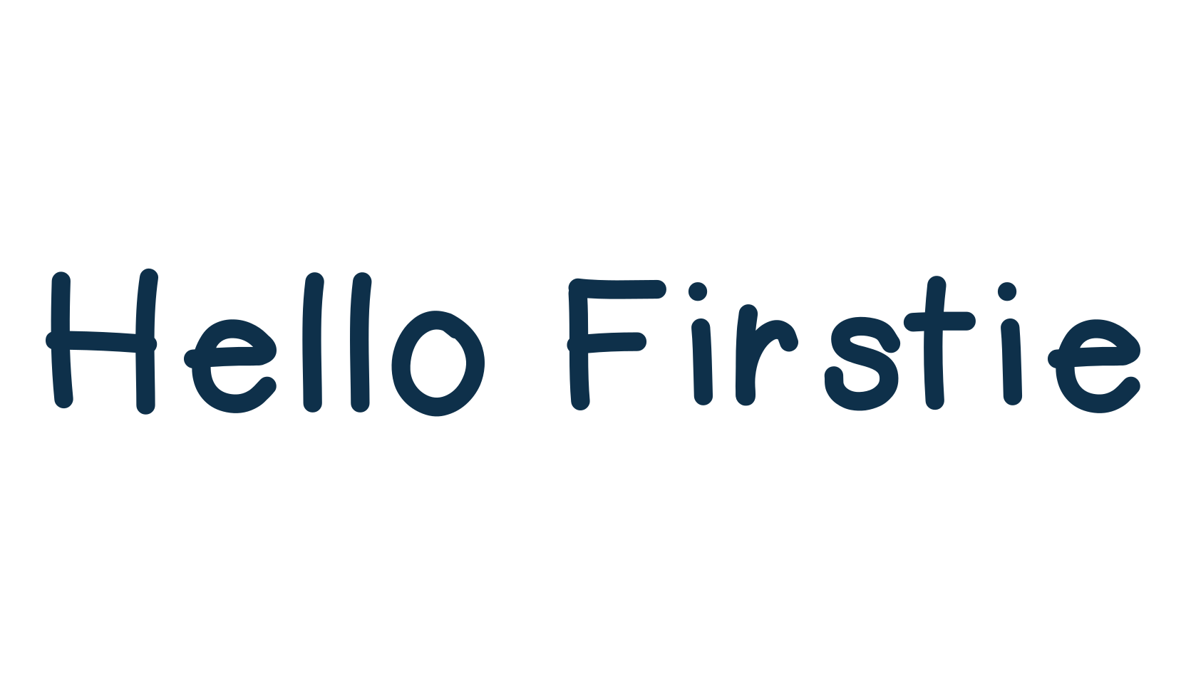 Hello Firstie, script handwritten fancy decorative calligraphy font preview