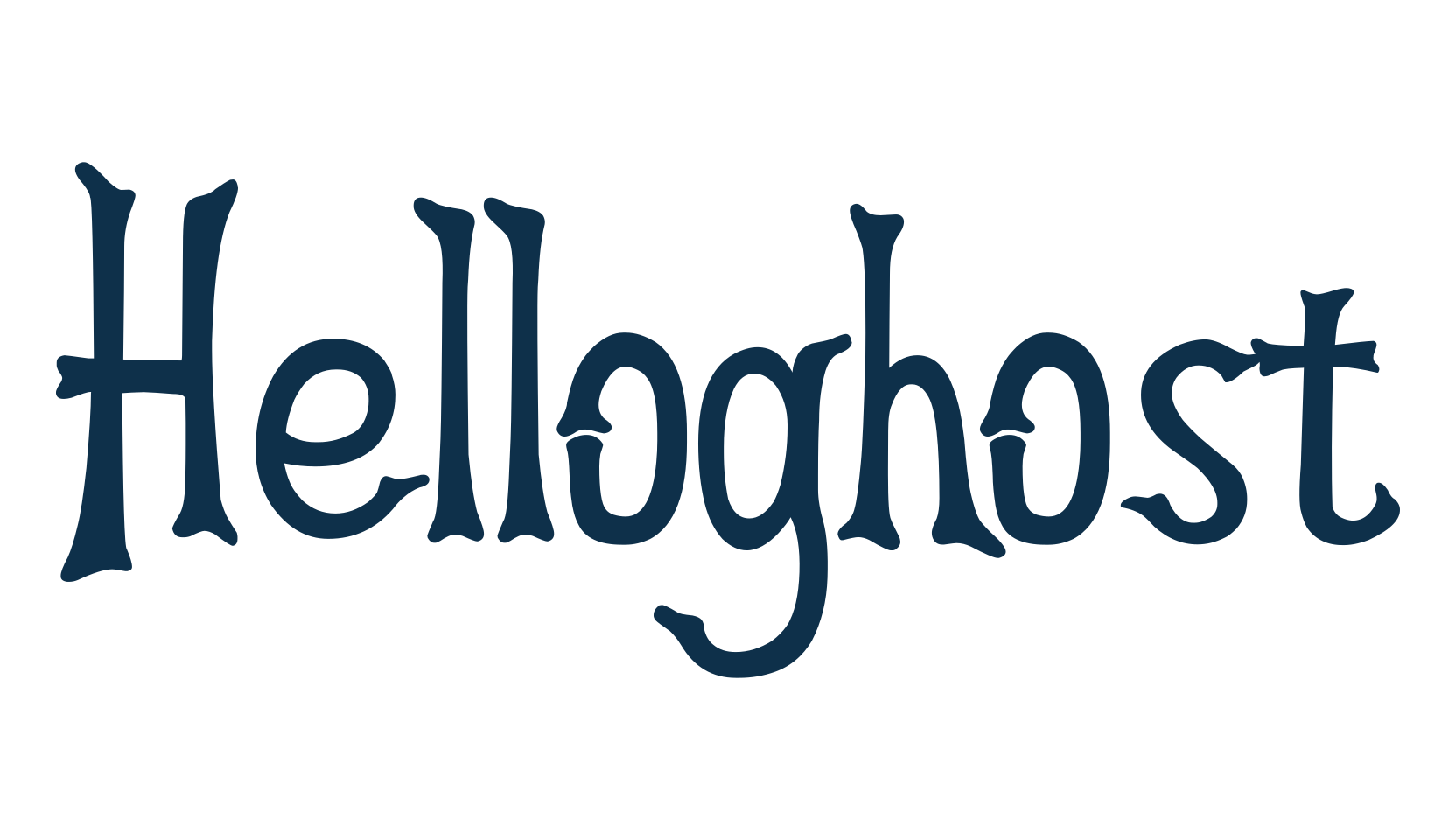 Helloghost, fancy decorative font preview