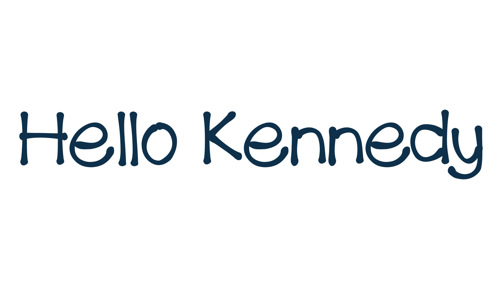 Hello Kennedy, fancy various decorative font preview