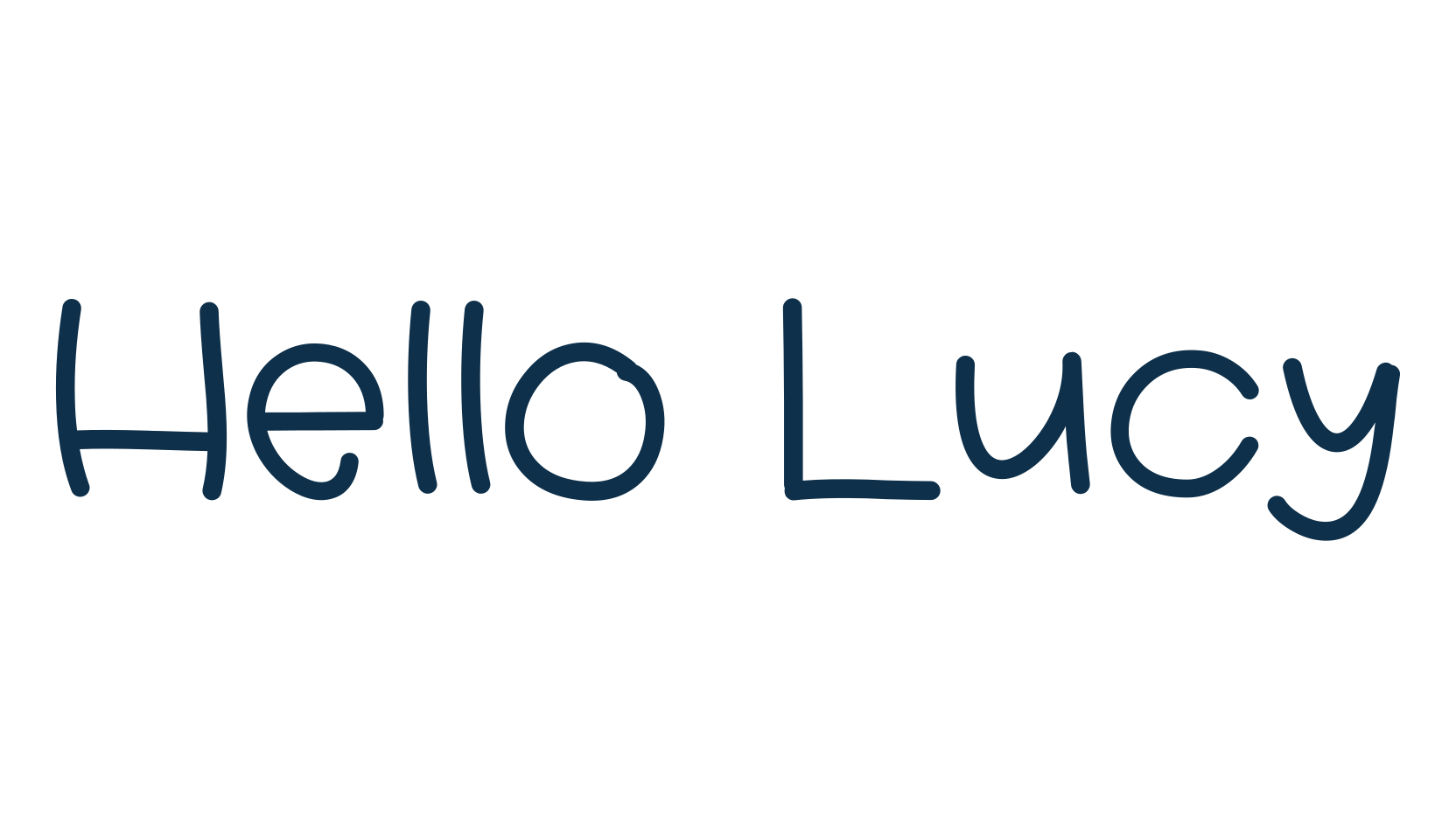 Hello Lucy, script handwritten fancy decorative calligraphy font preview