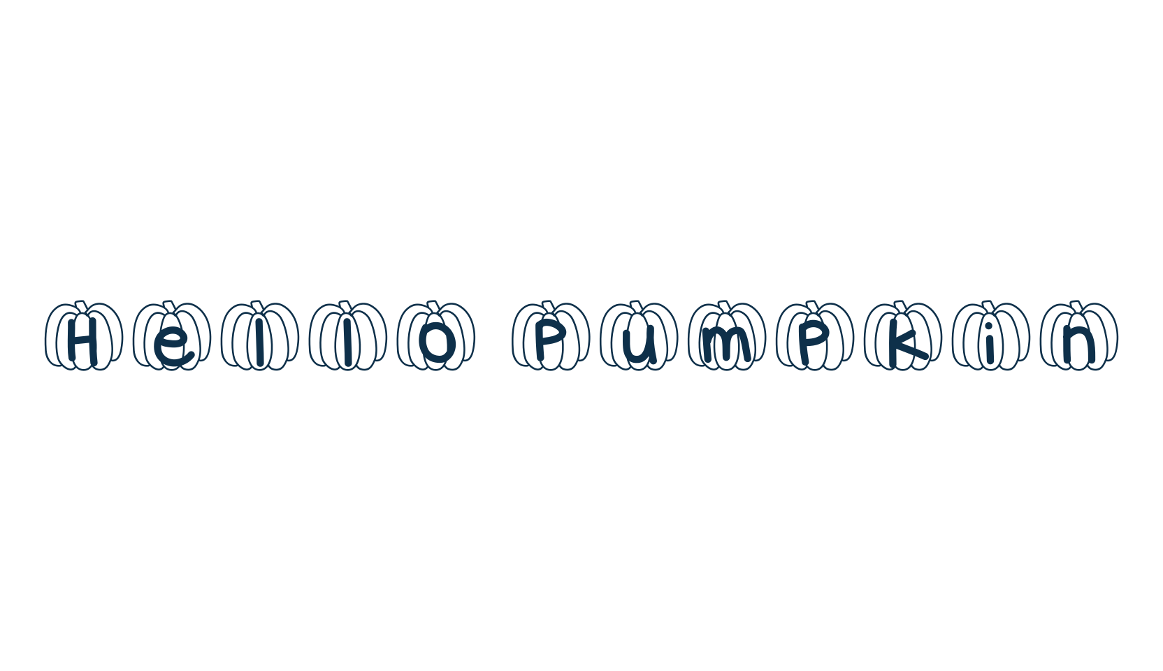 Hello Pumpkin (hellopumpkin), fancy decorative font preview