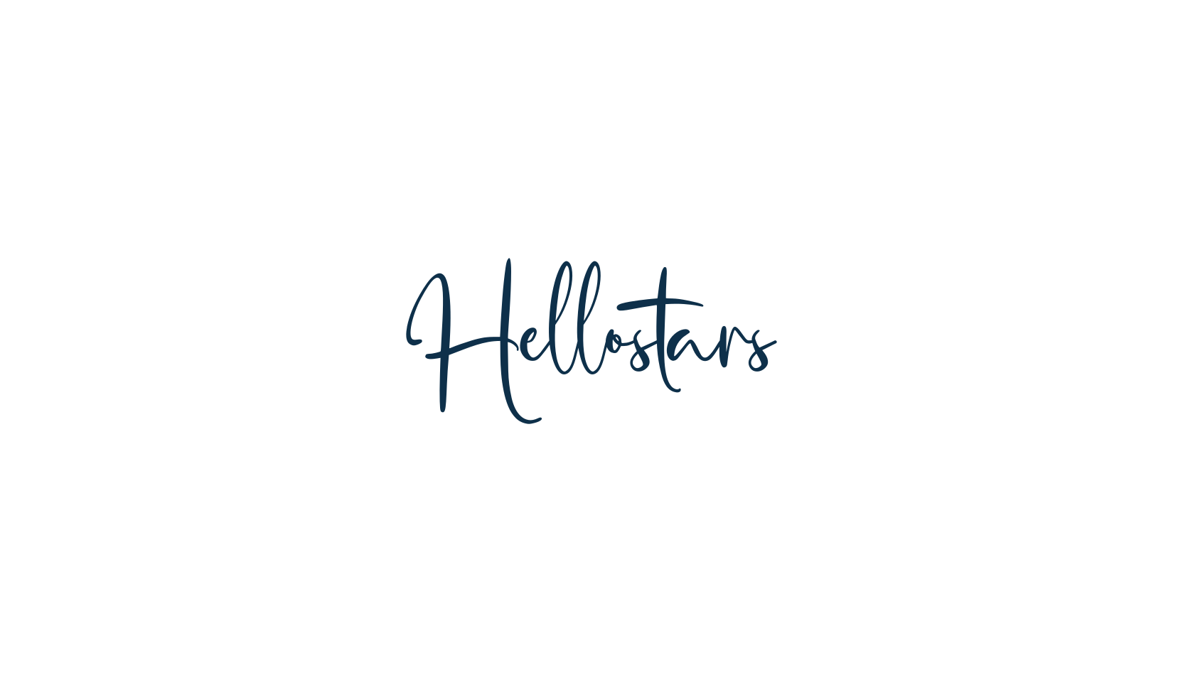 Hellostars, handwriting font preview