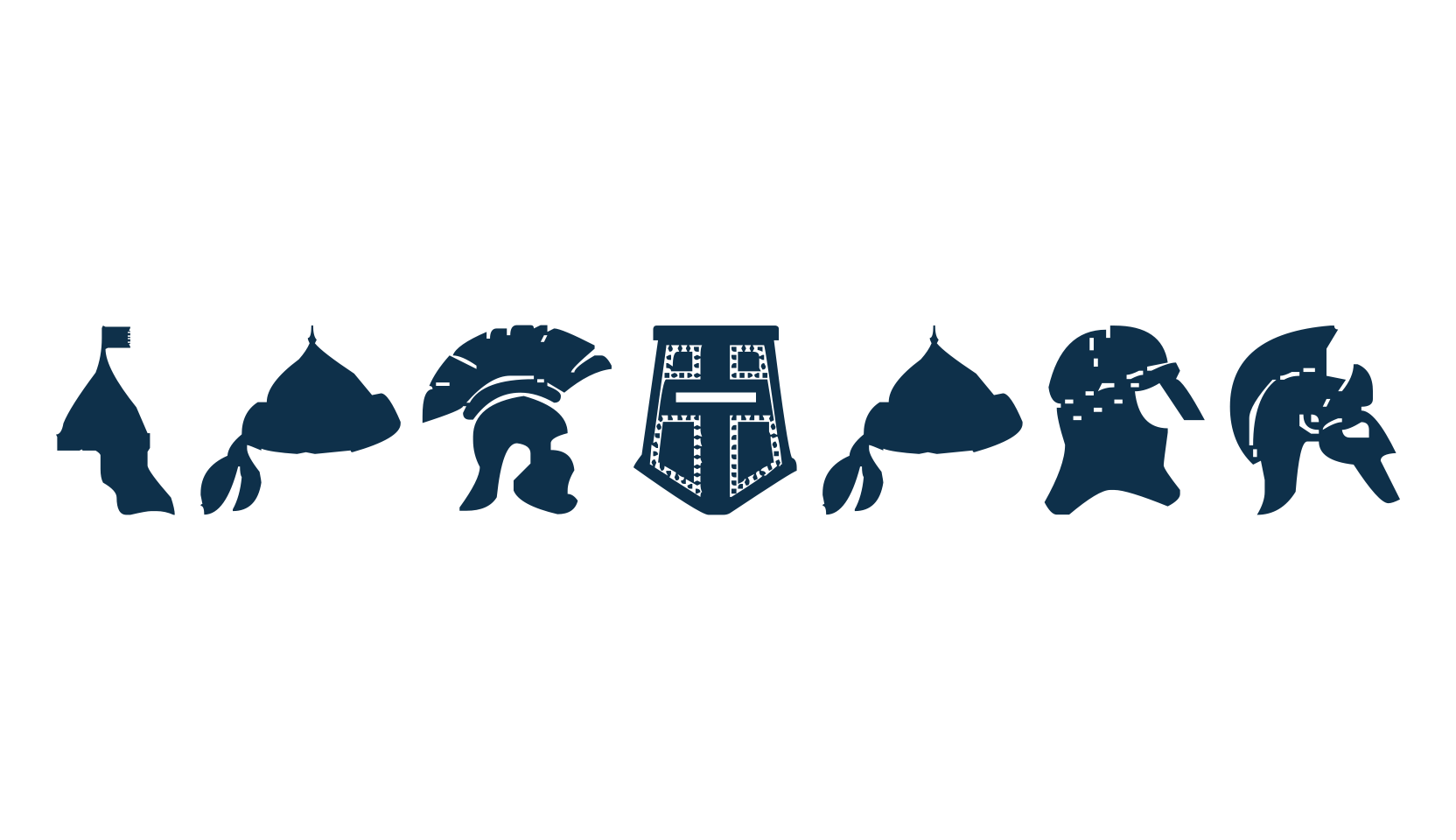 Helmets, fancy decorative font preview