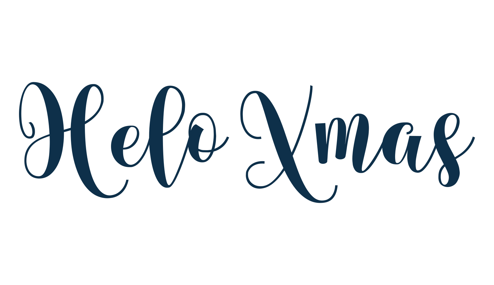 Helo Xmas, fancy decorative font preview