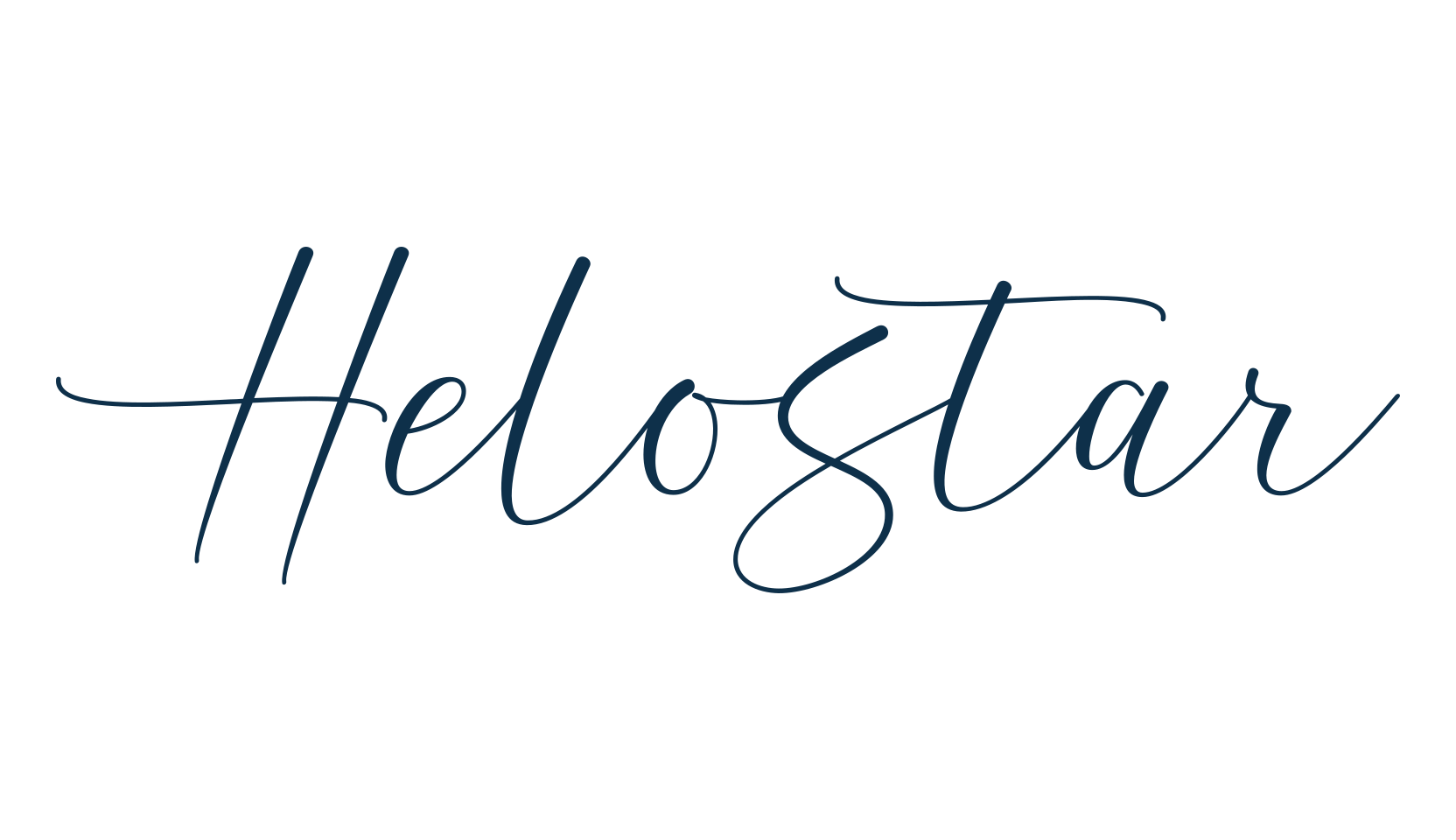 Helostar, handwriting font preview