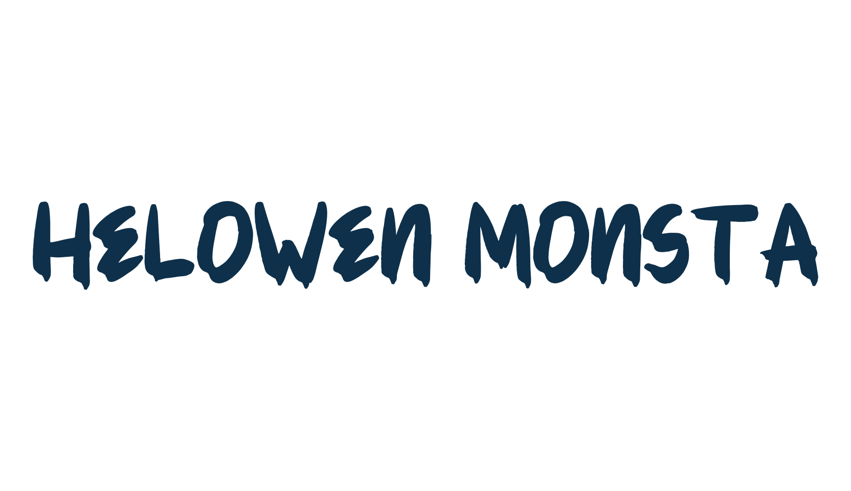 Helowen Monsta, display market font preview