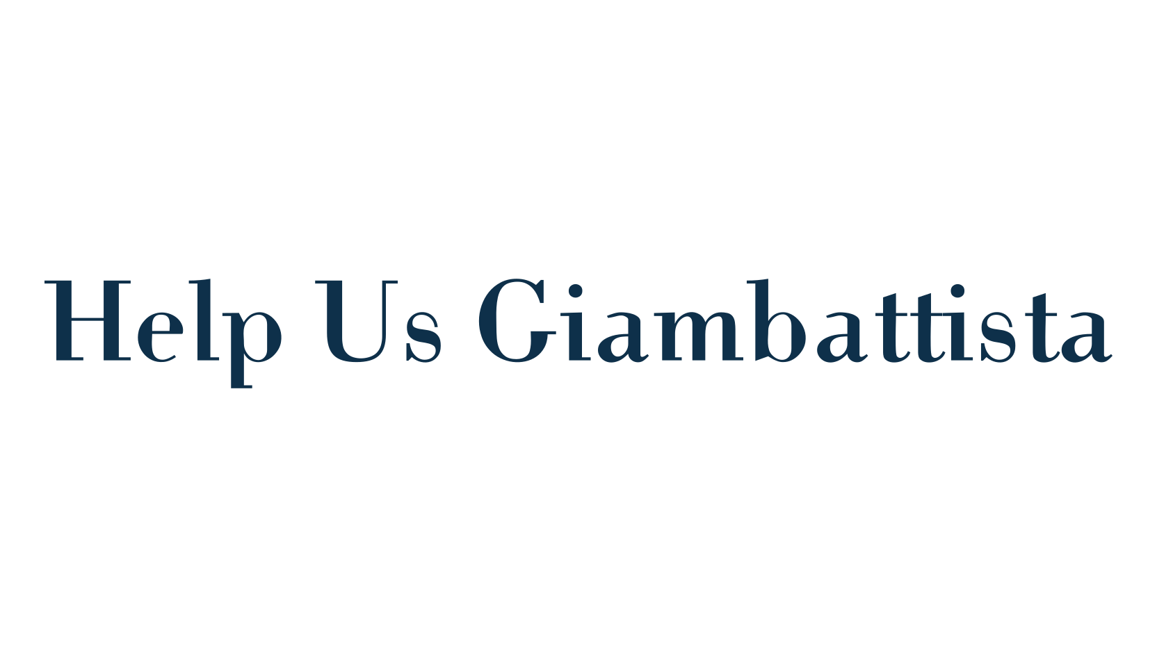 Help Us Giambattista, basic serif font preview
