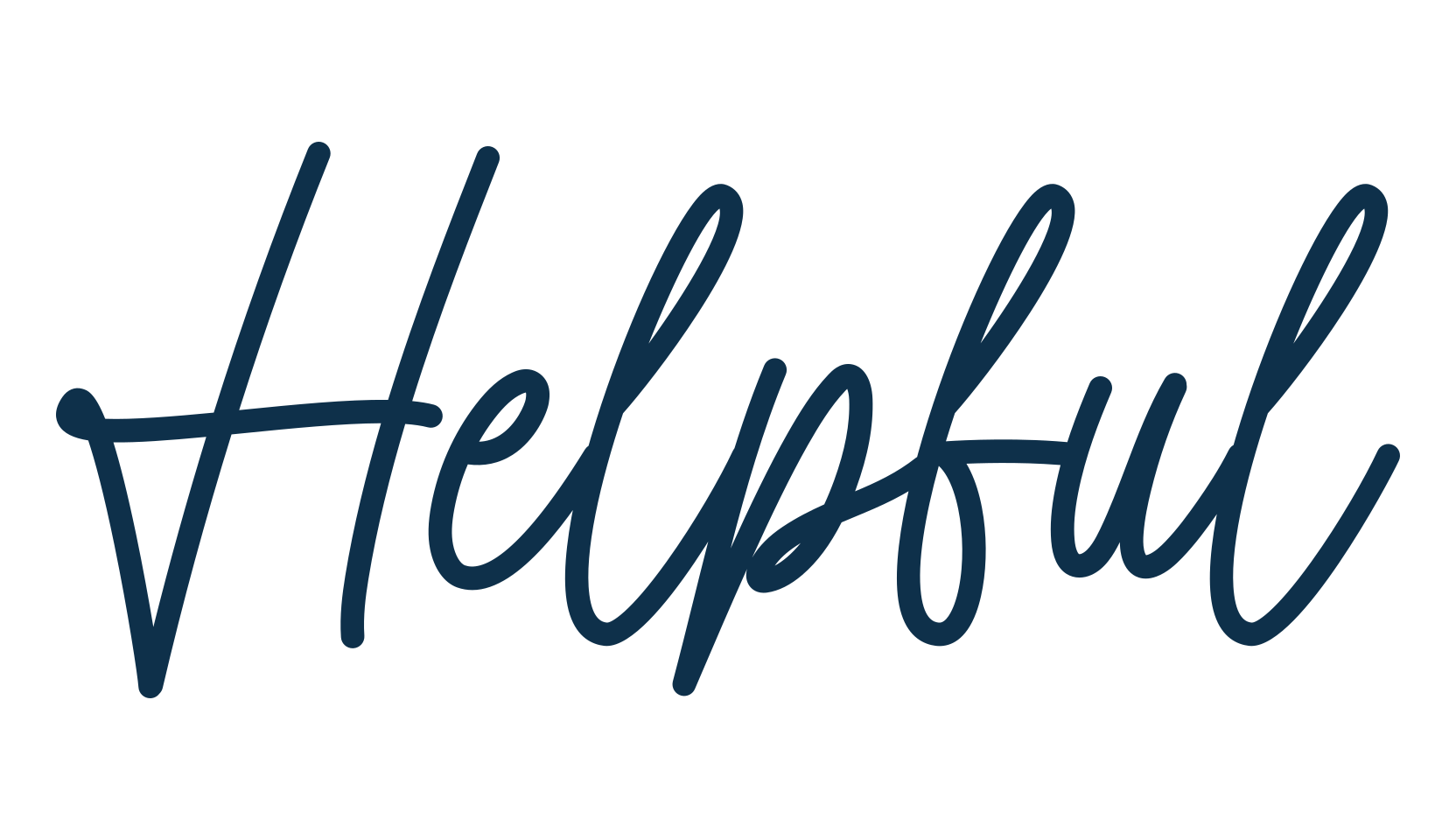 Helpful, script handwritten fancy decorative calligraphy font preview