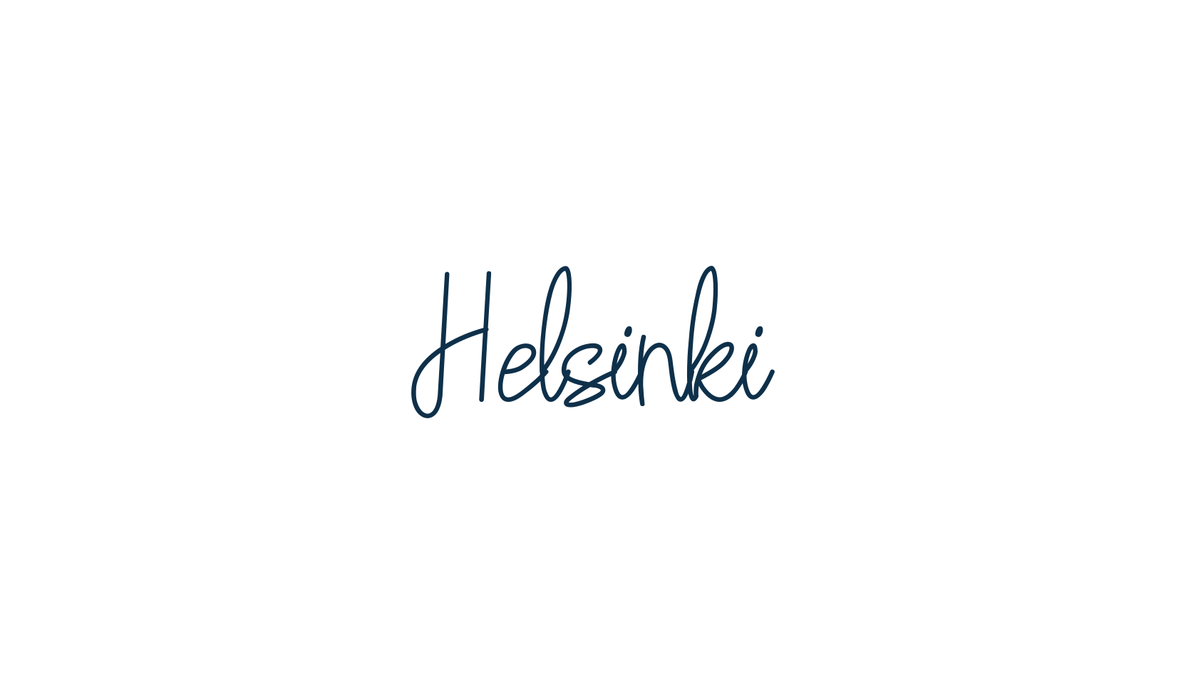 Helsinki, handwriting font preview
