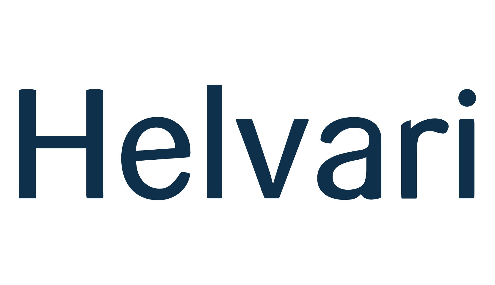 Helvari, basic sans serif font preview