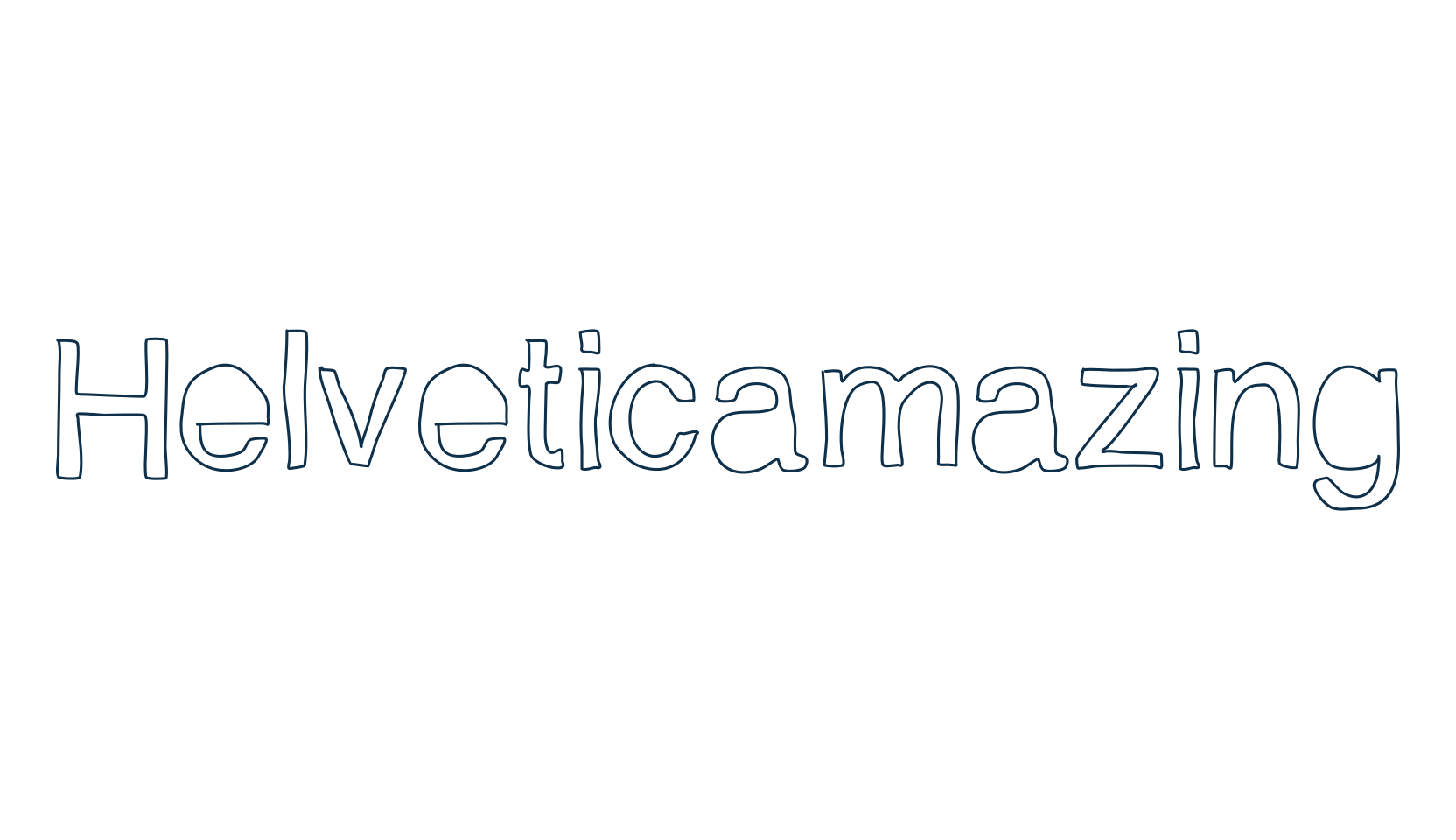 Helveticamazing, fancy various decorative font preview