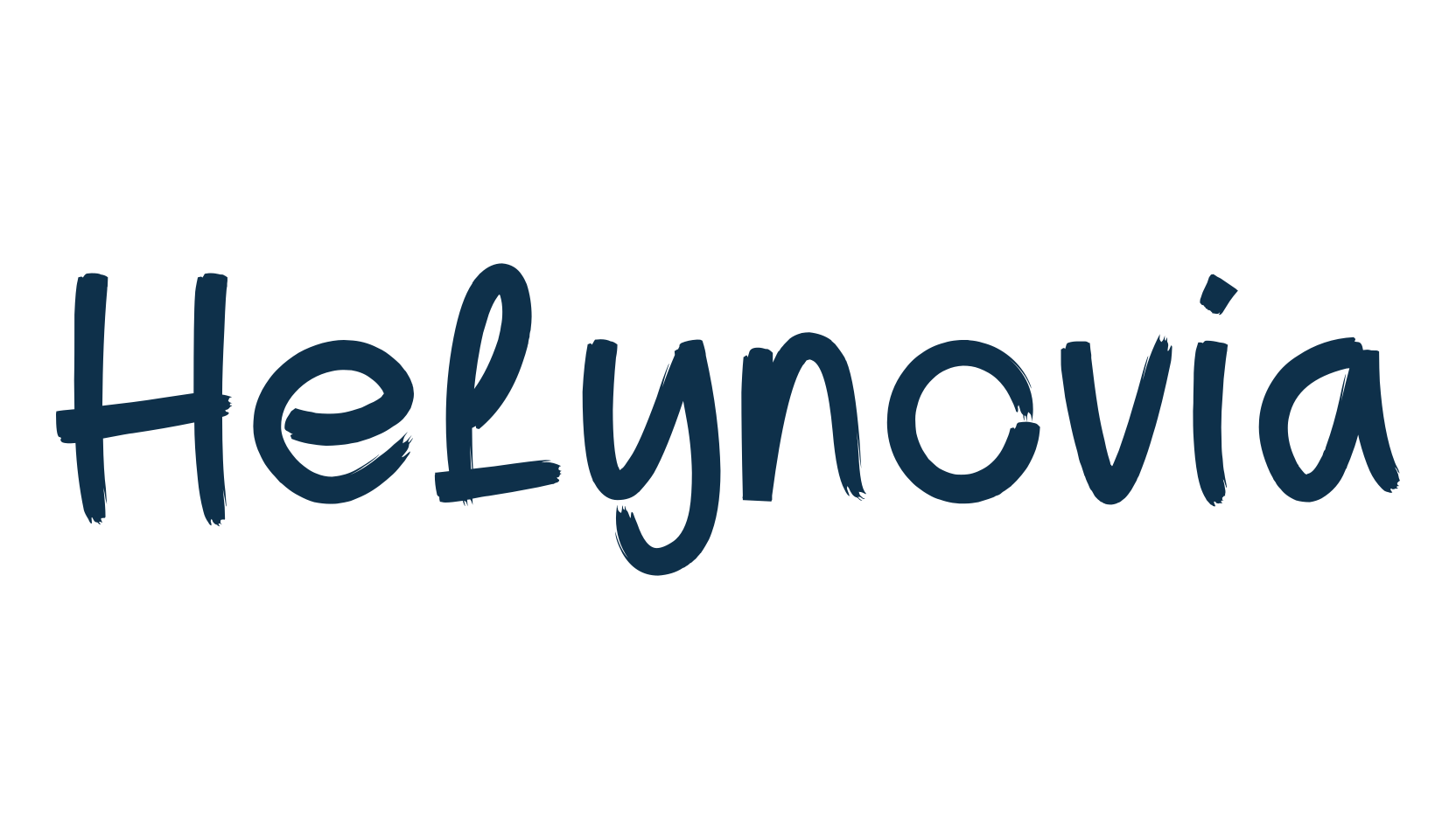 Helynovia, brush font preview