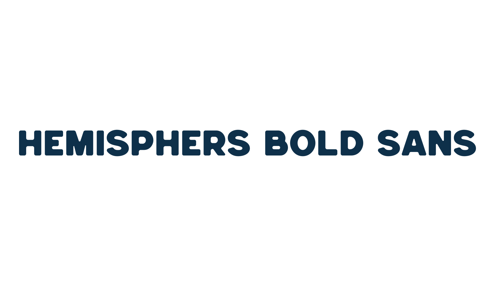 Hemisphers Bold Sans, sans serif font preview