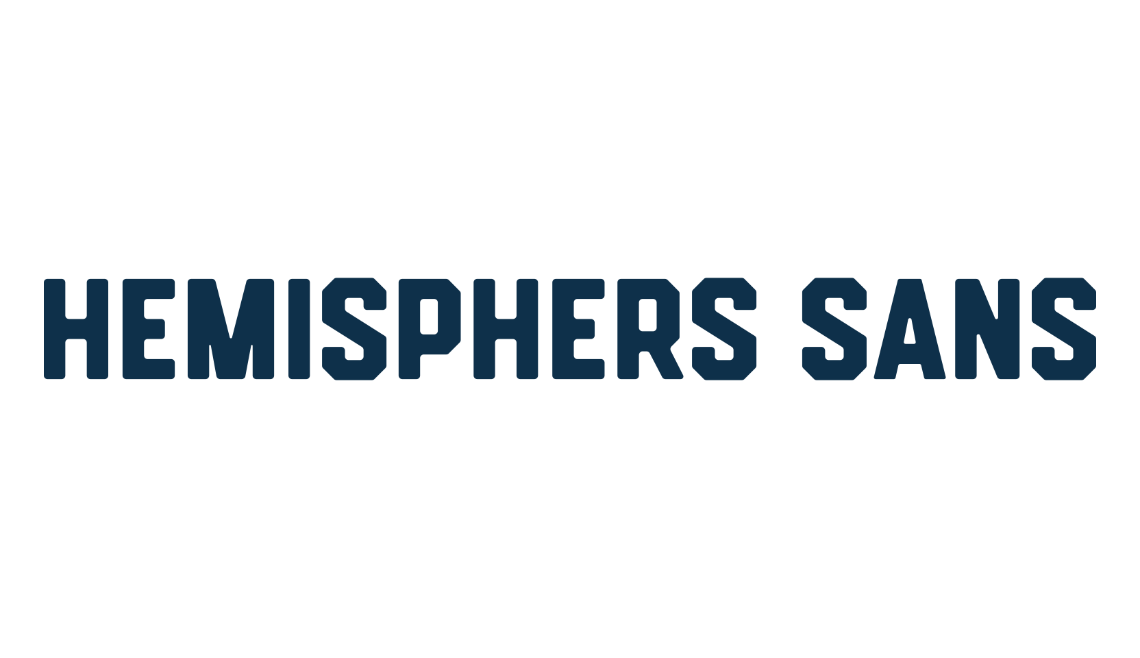 Hemisphers Sans, sans serif font preview