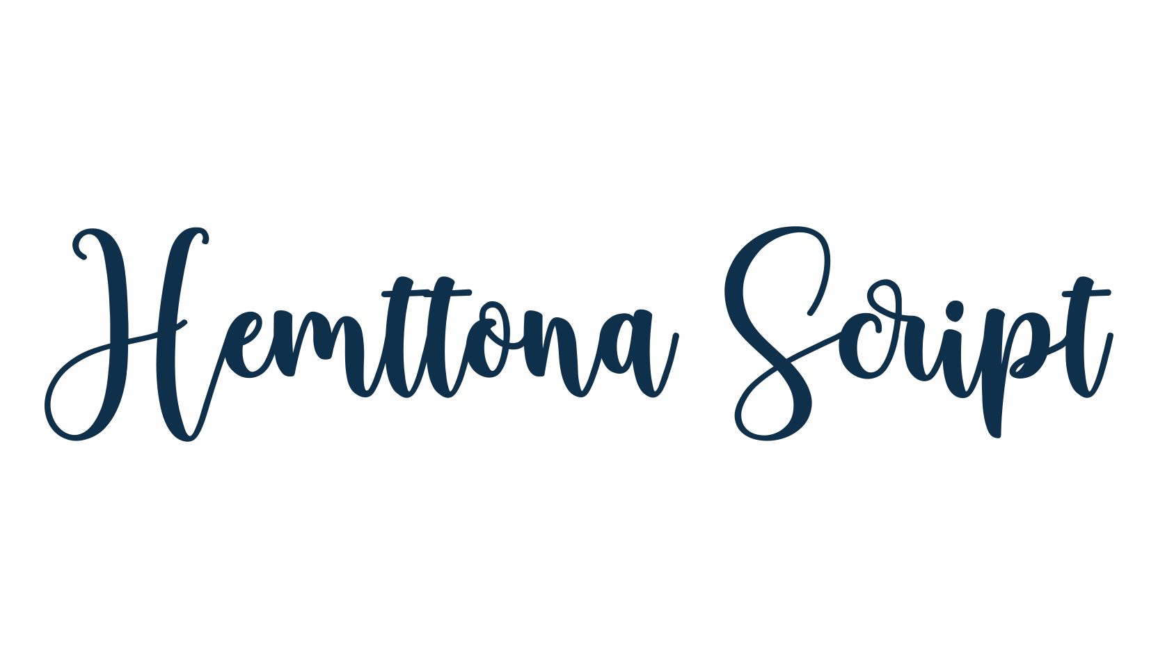 Hemttona Script, script calligraphy fancy decorative font preview