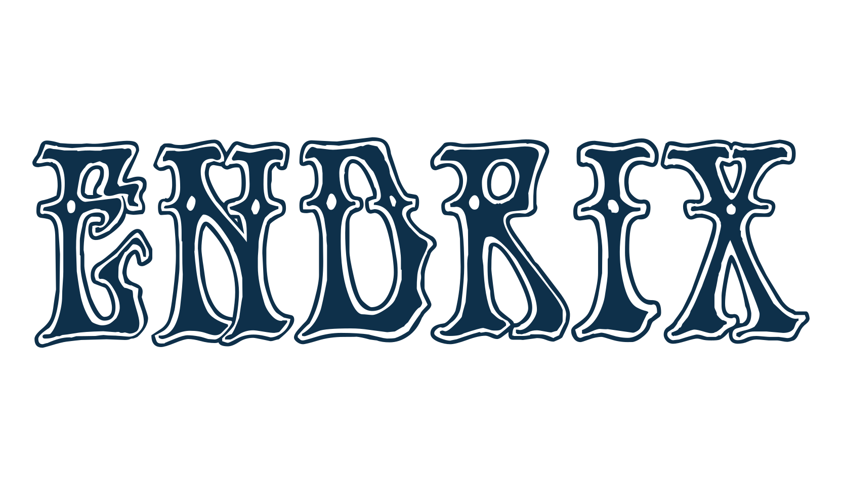 Hendrix, groovy font preview