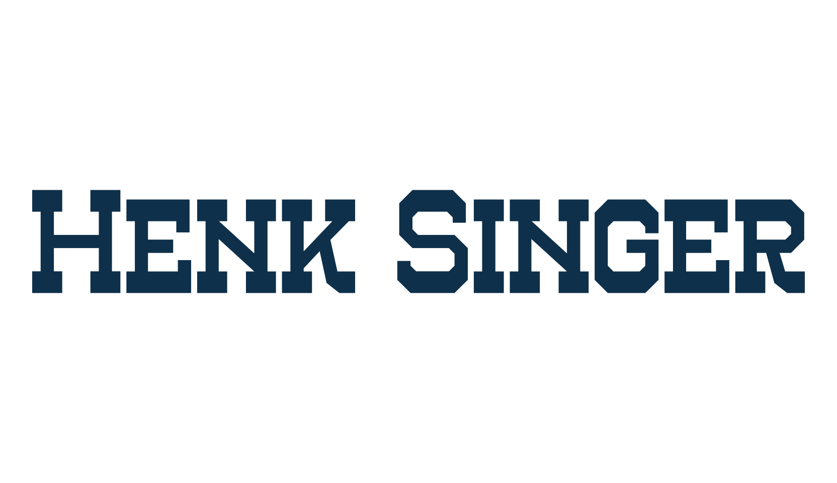 Henk Singer, western font preview