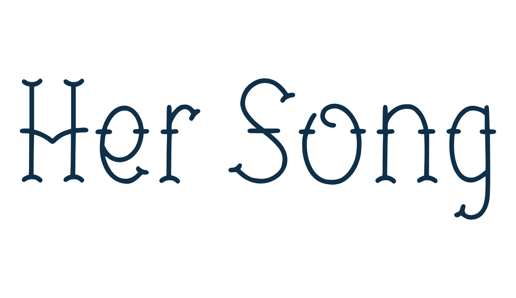 Her Song, fancy various decorative font preview