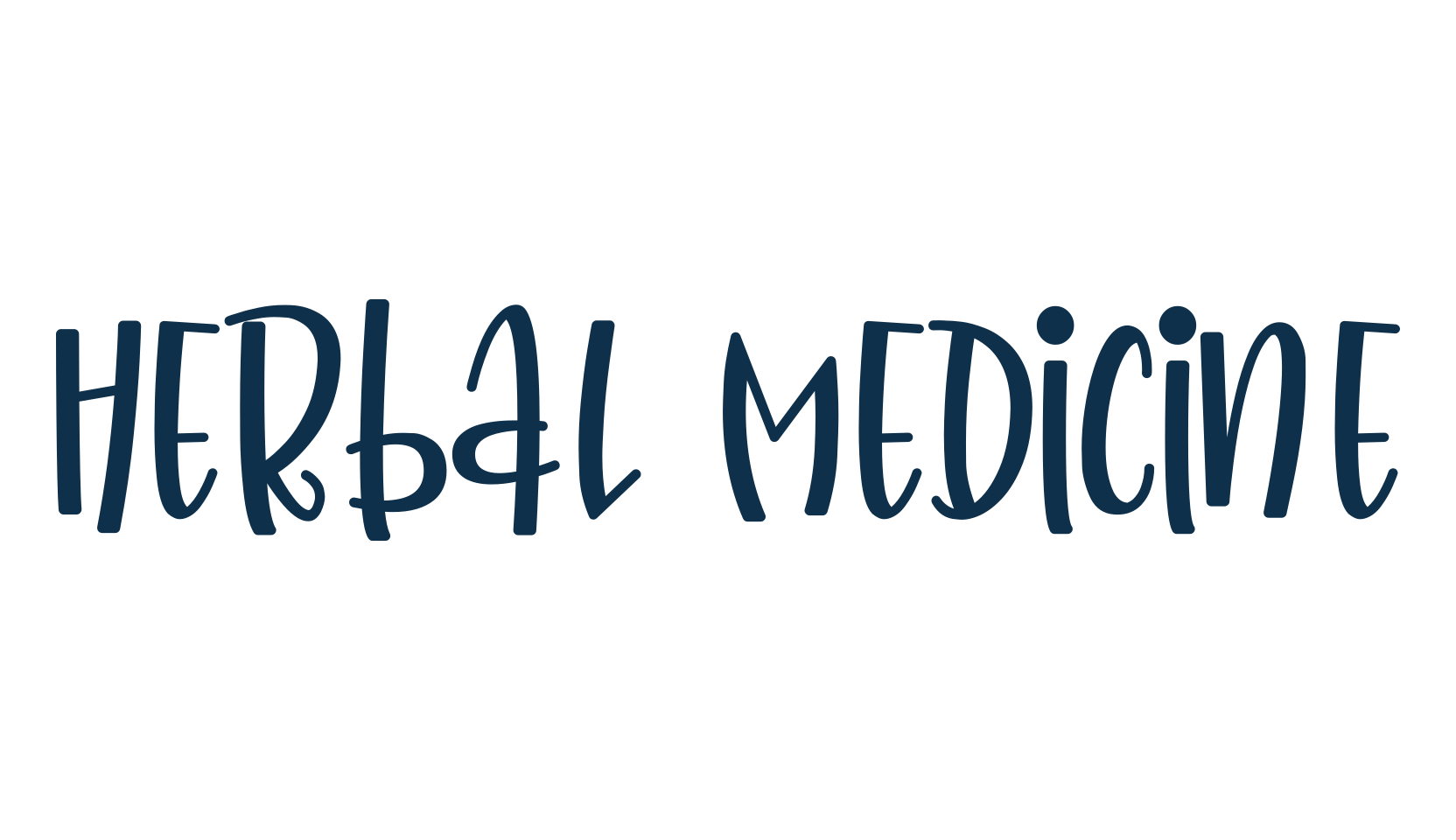 Herbal Medicine, fancy cartoon decorative font preview