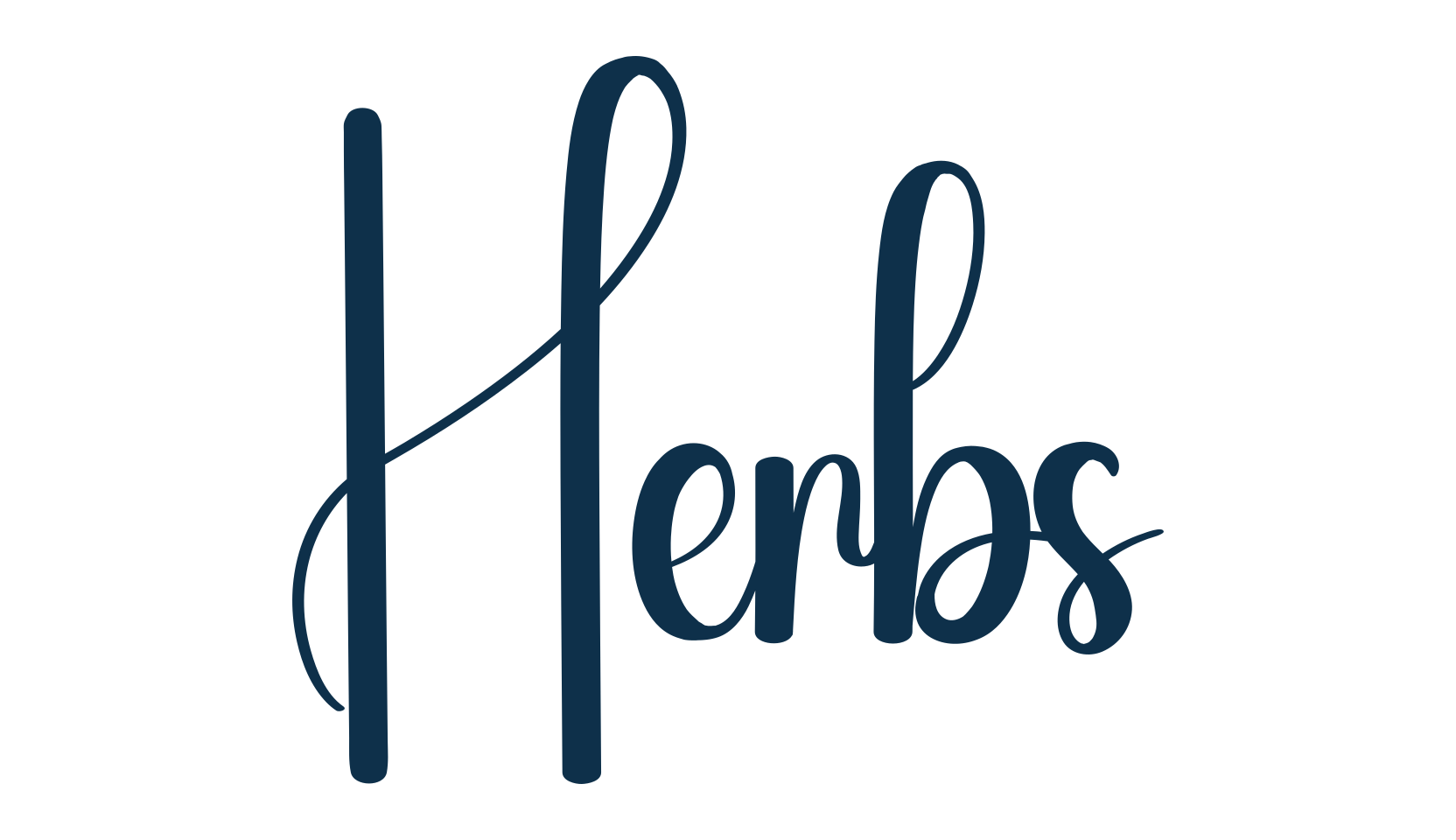 Herbs, fancy various decorative script calligraphy font preview