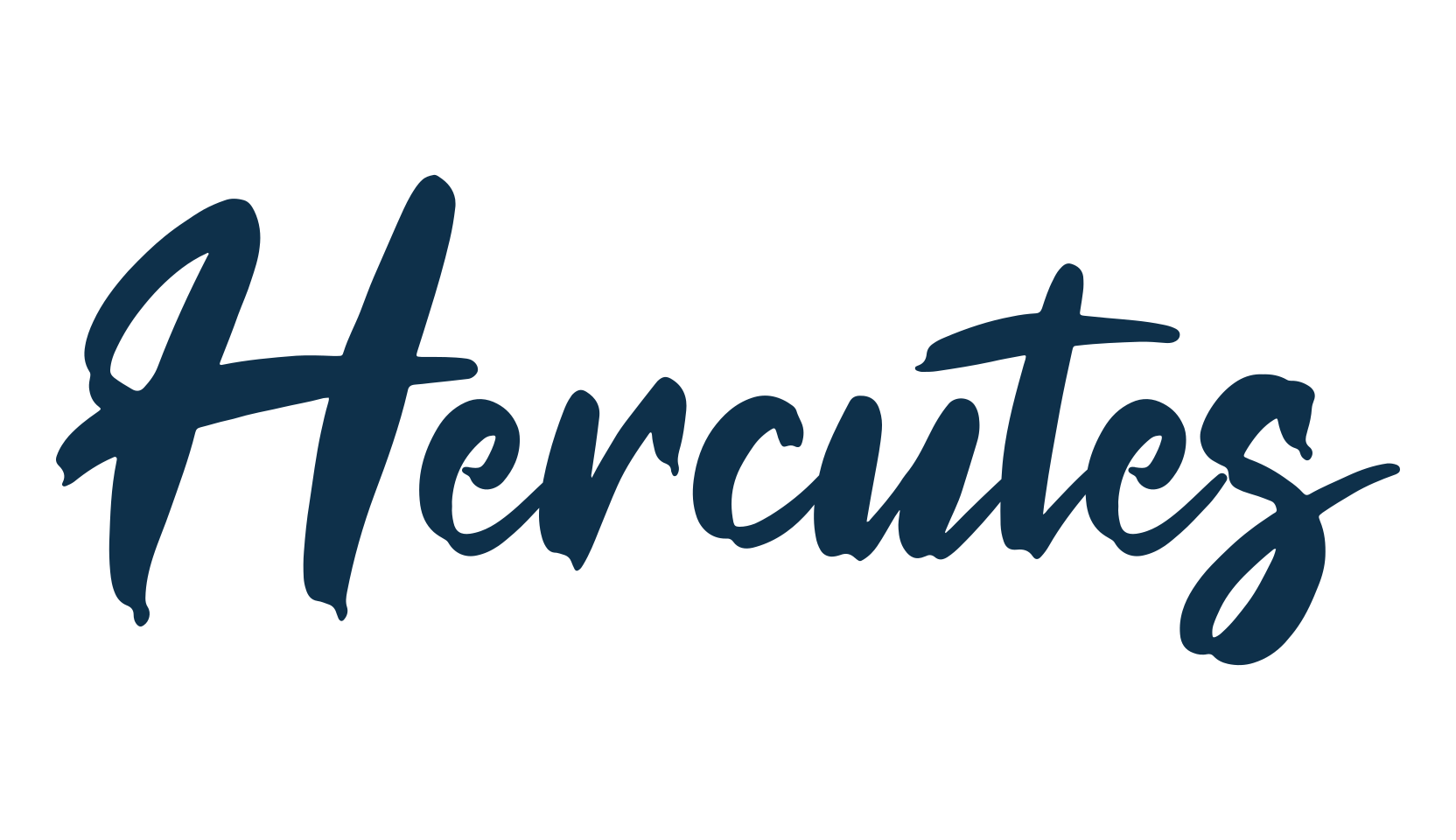 Hercutes, brush font preview